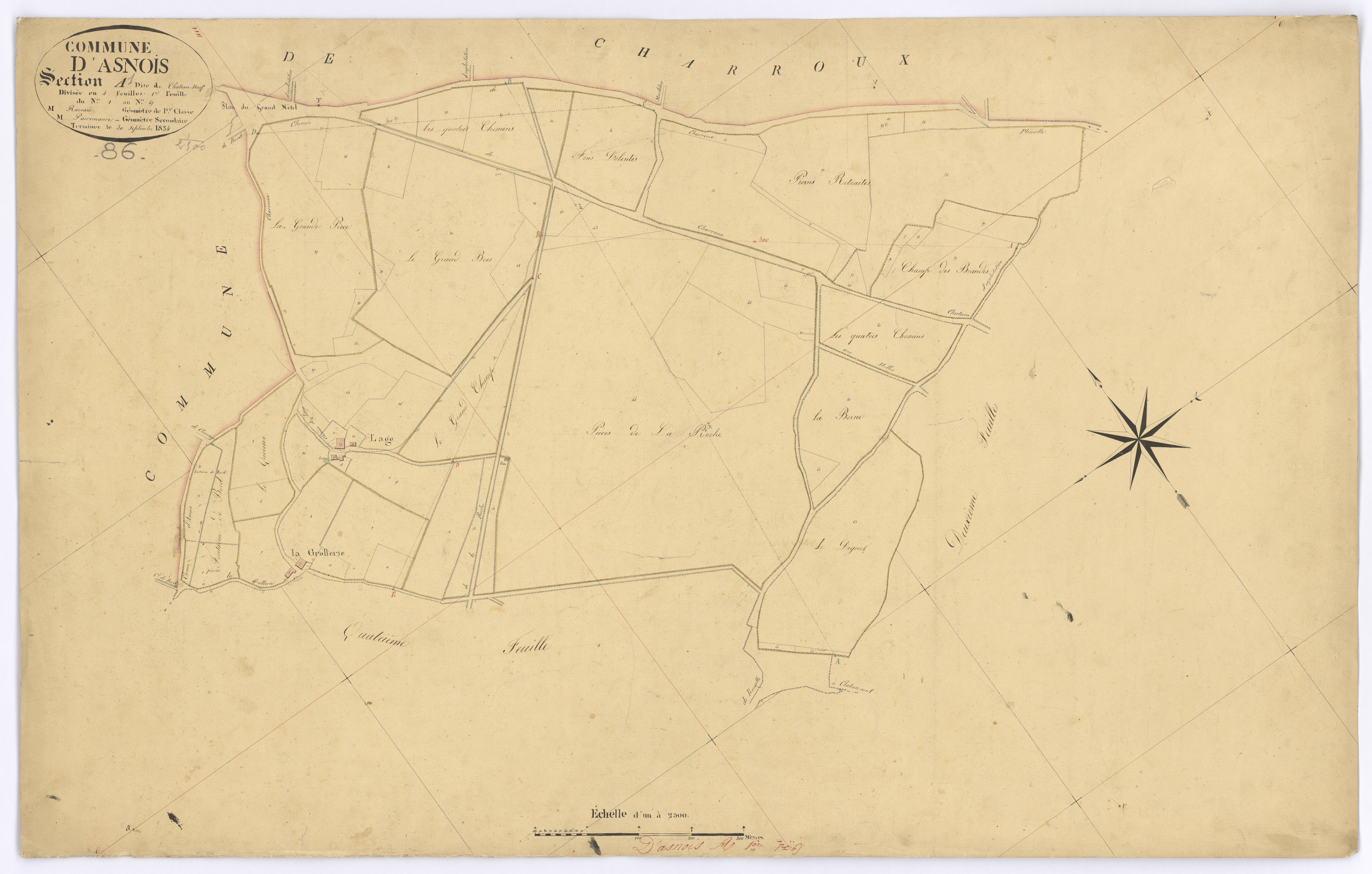 Asnois - FRAD086_cadastre Plans