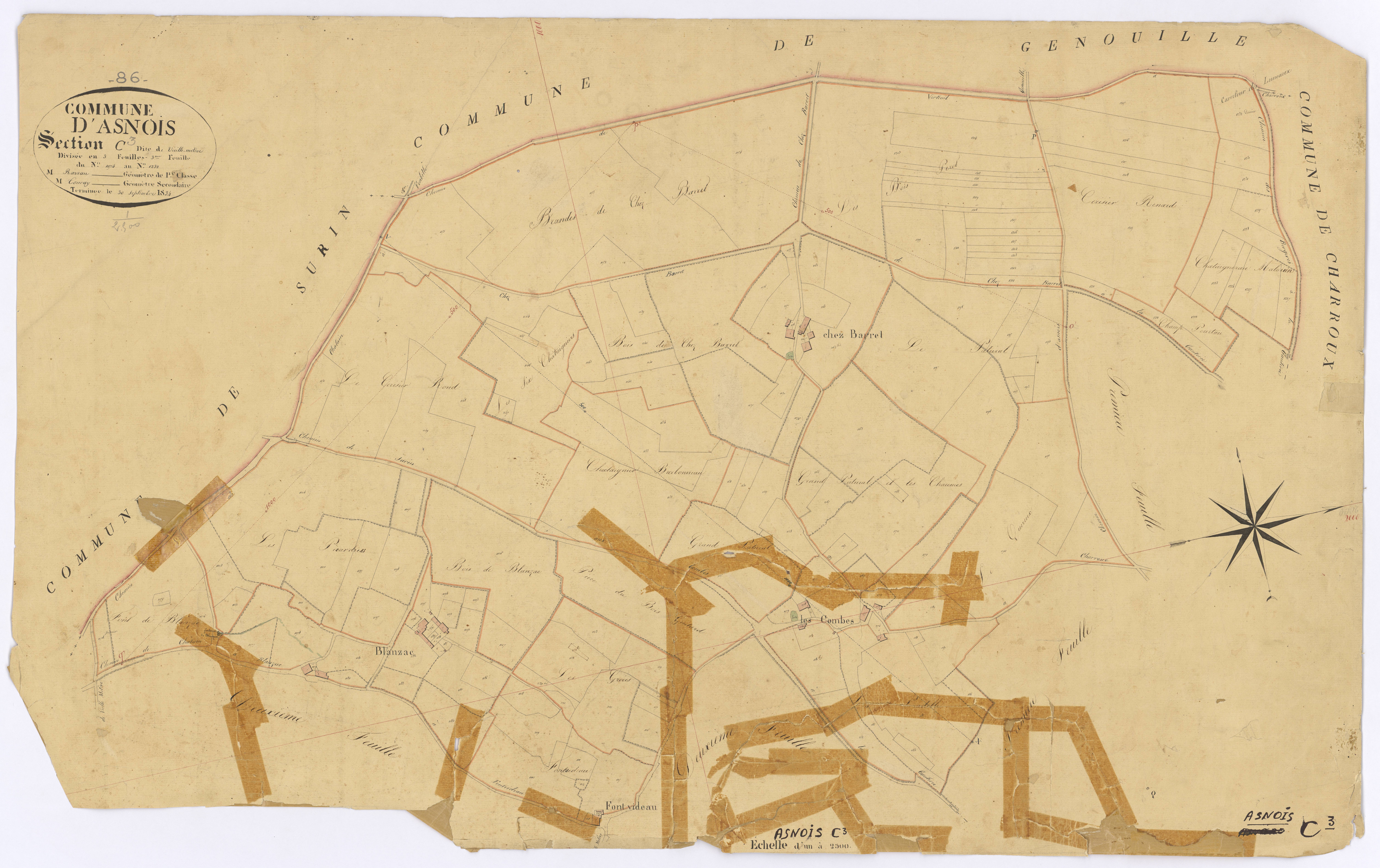 Asnois - FRAD086_cadastre Plans