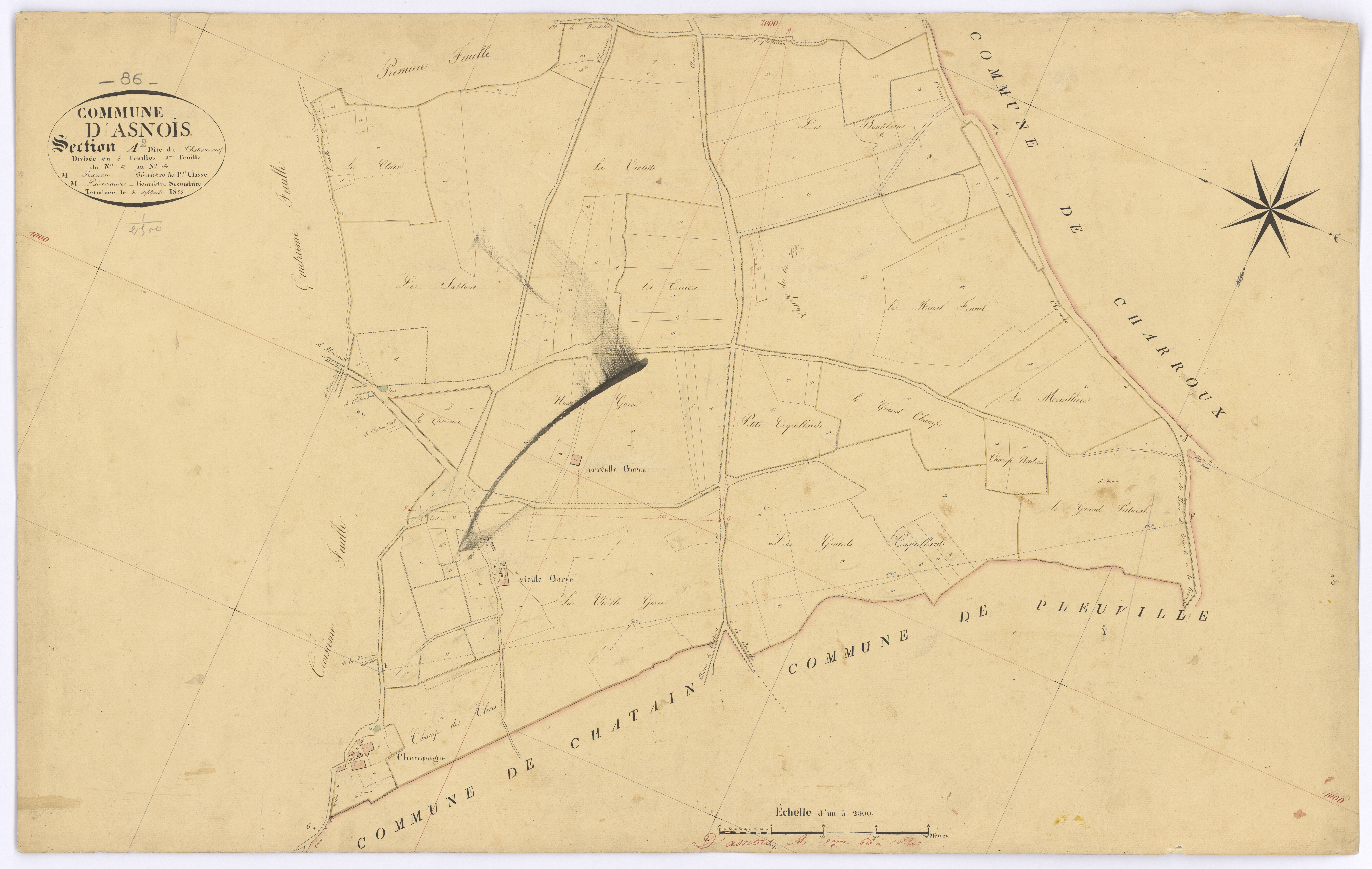 Asnois - FRAD086_cadastre Plans