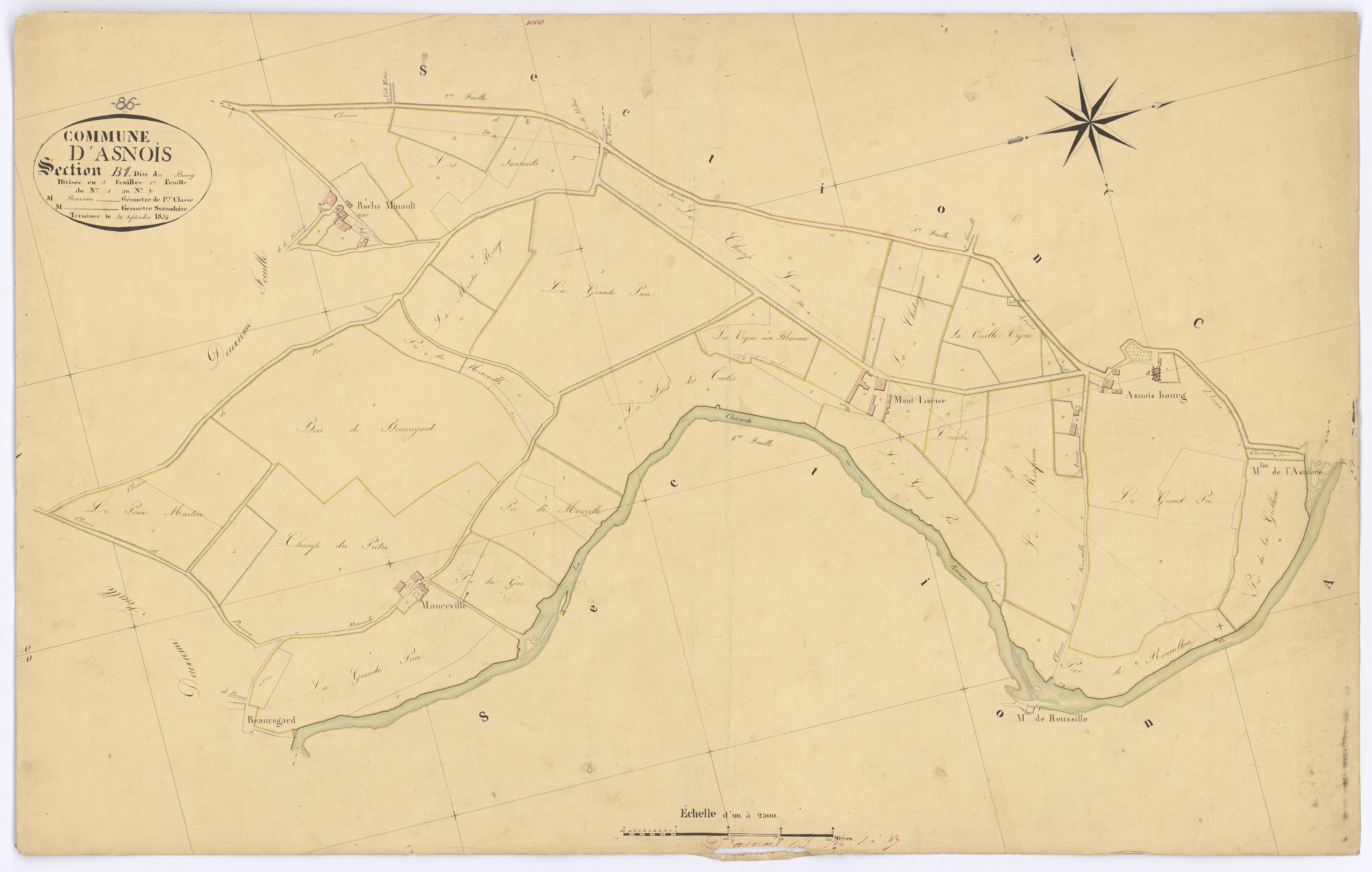 Asnois - FRAD086_cadastre Plans