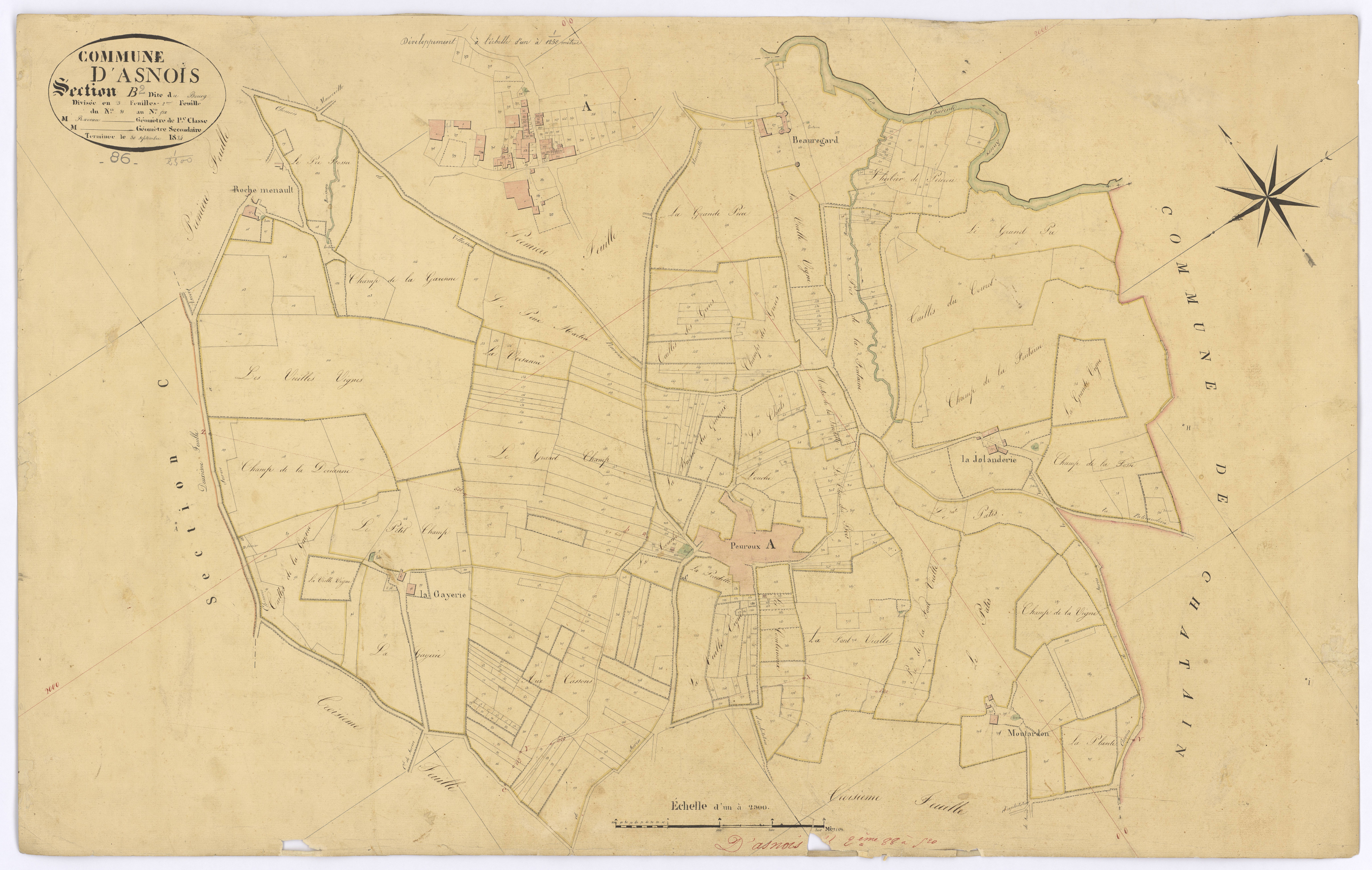 Asnois - FRAD086_cadastre Plans