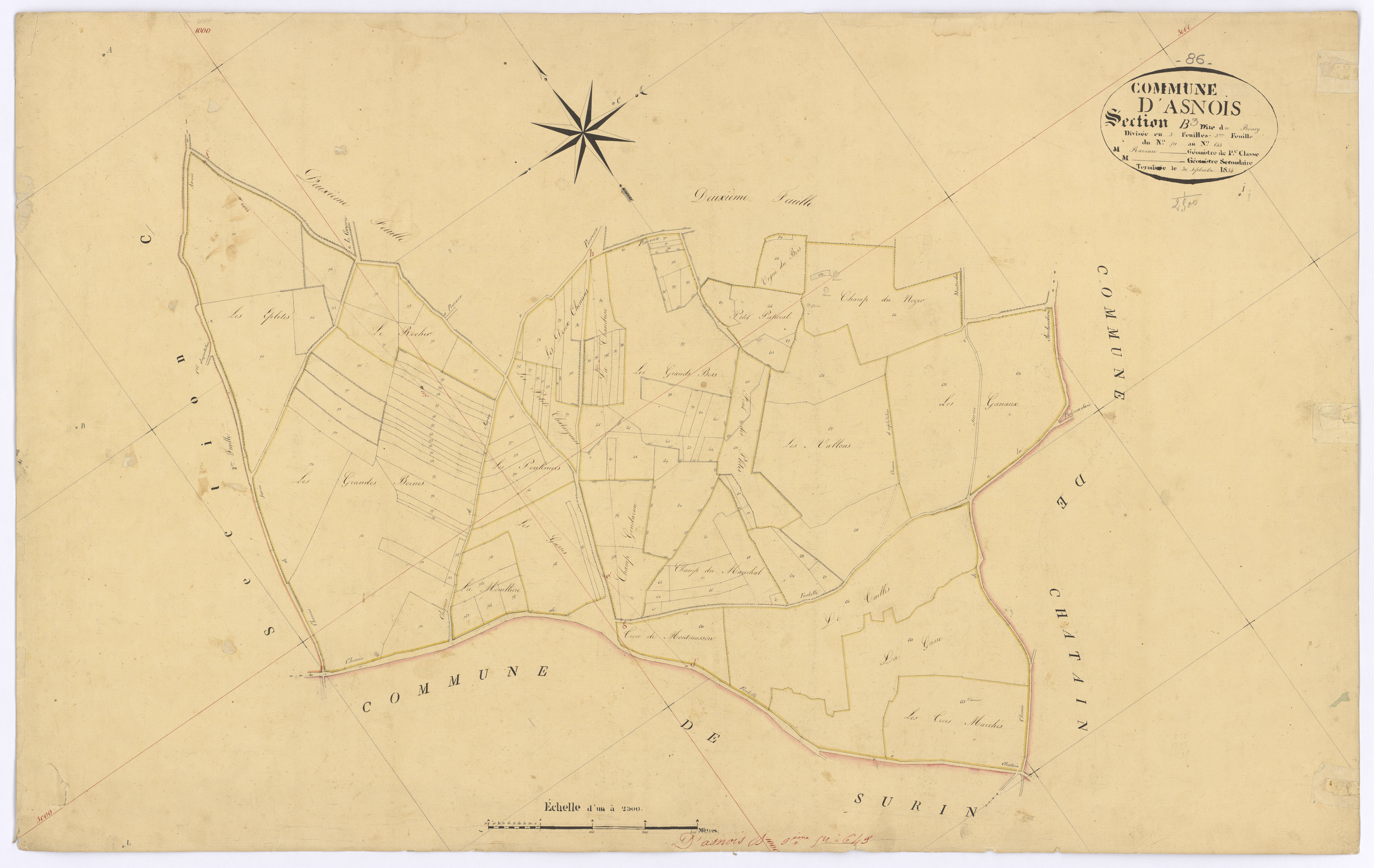 Asnois - FRAD086_cadastre Plans