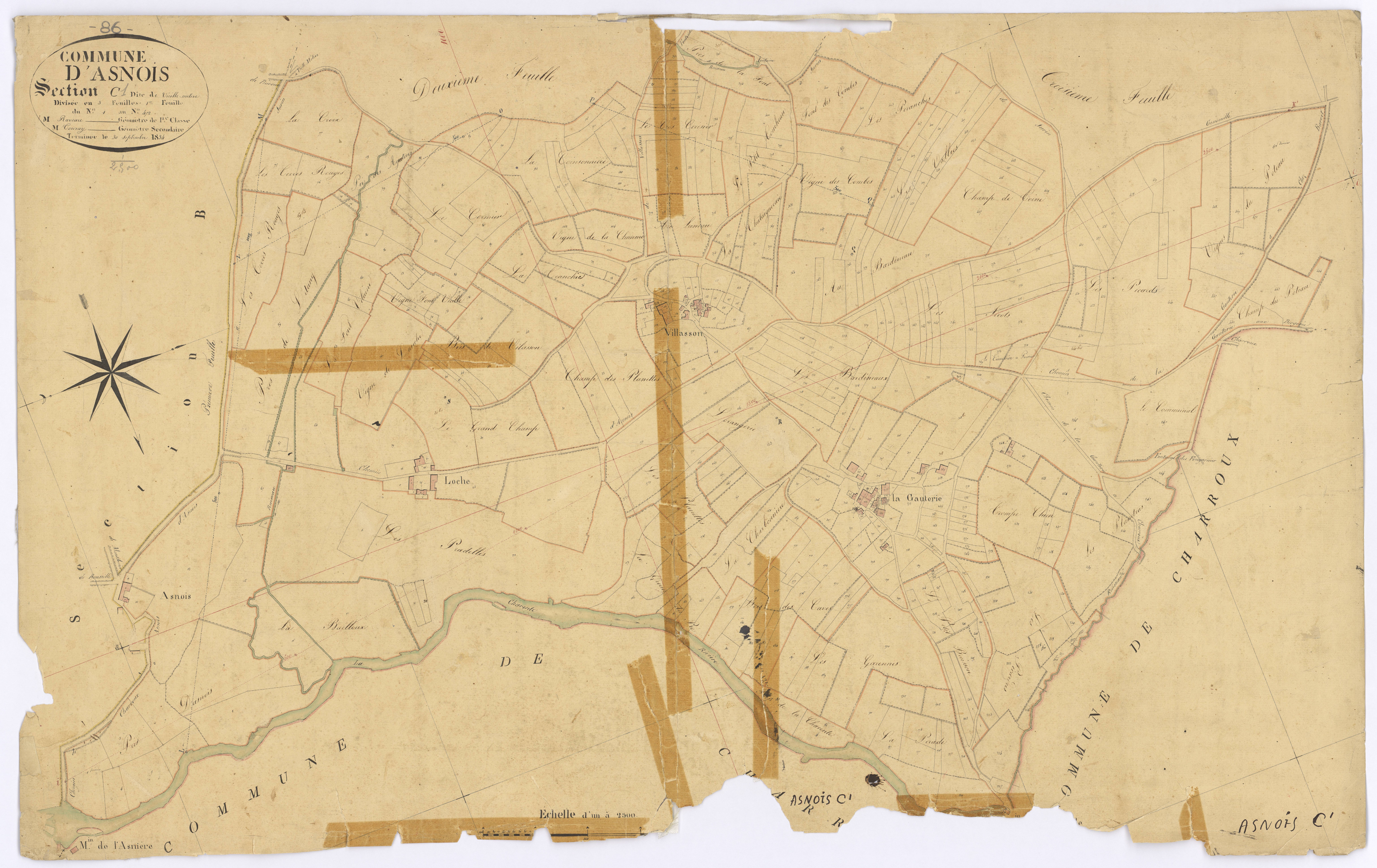 Asnois - FRAD086_cadastre Plans