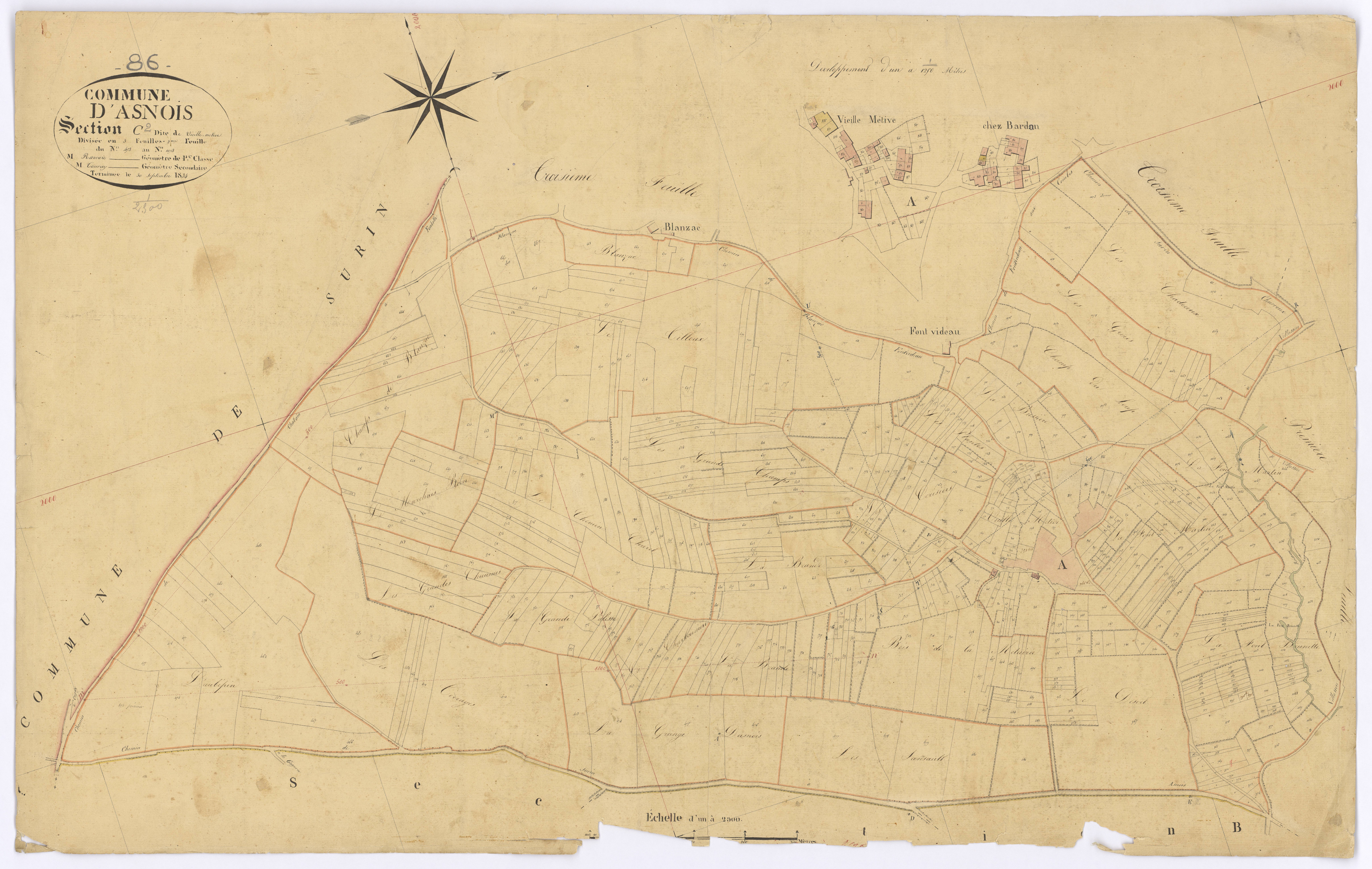 Asnois - FRAD086_cadastre Plans