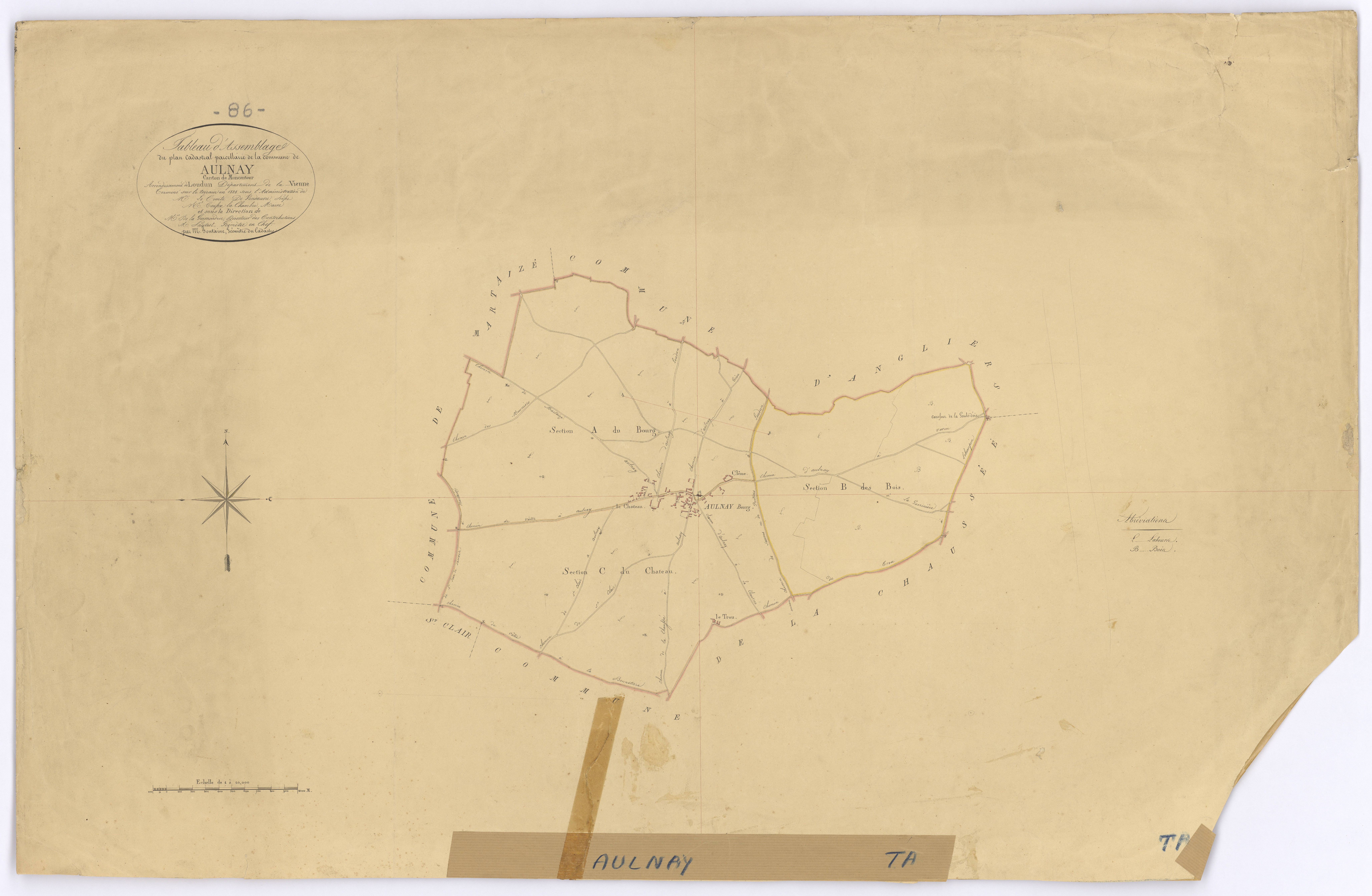 Aulnay - FRAD086_cadastre Plans 