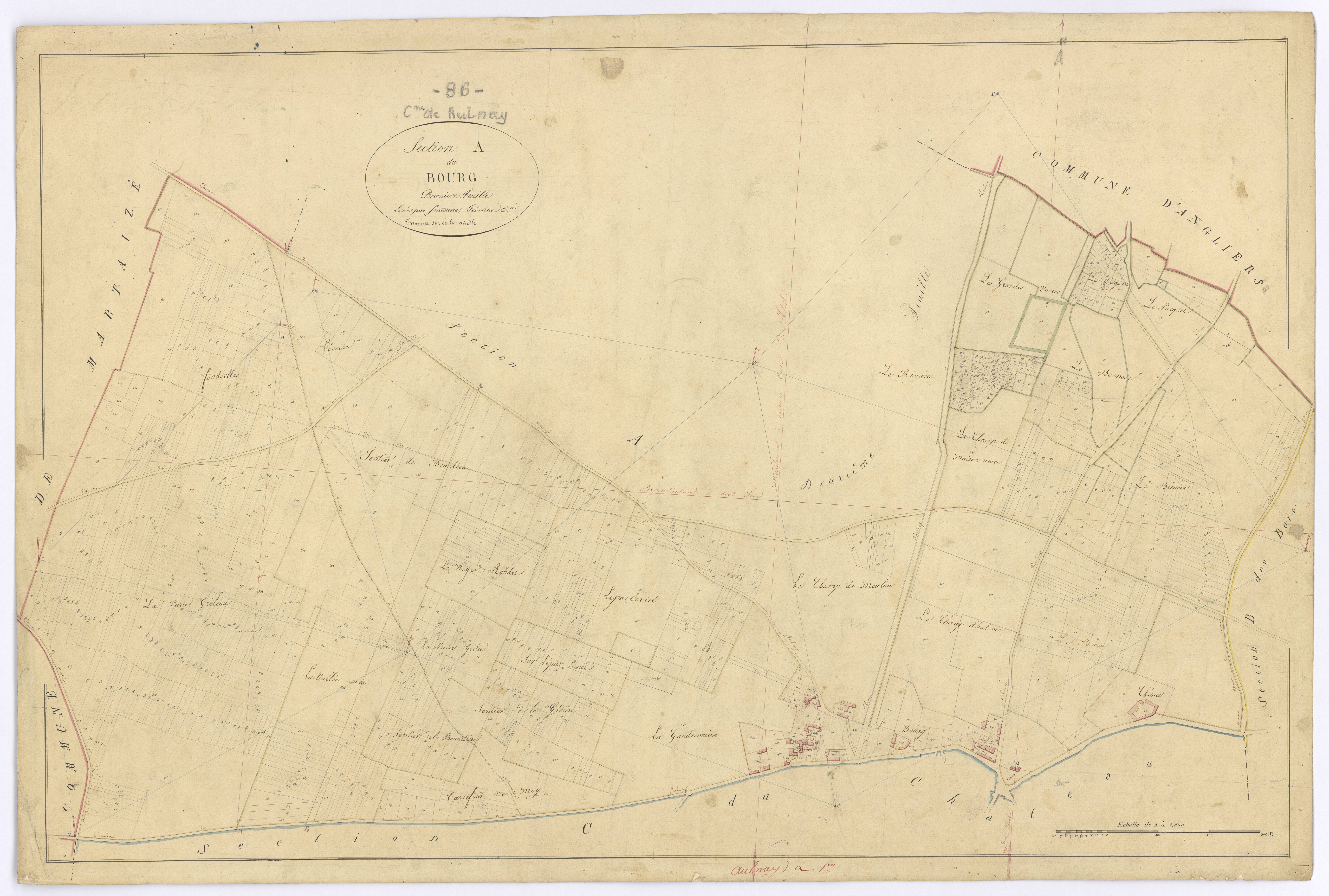 Aulnay - FRAD086_cadastre Plans 