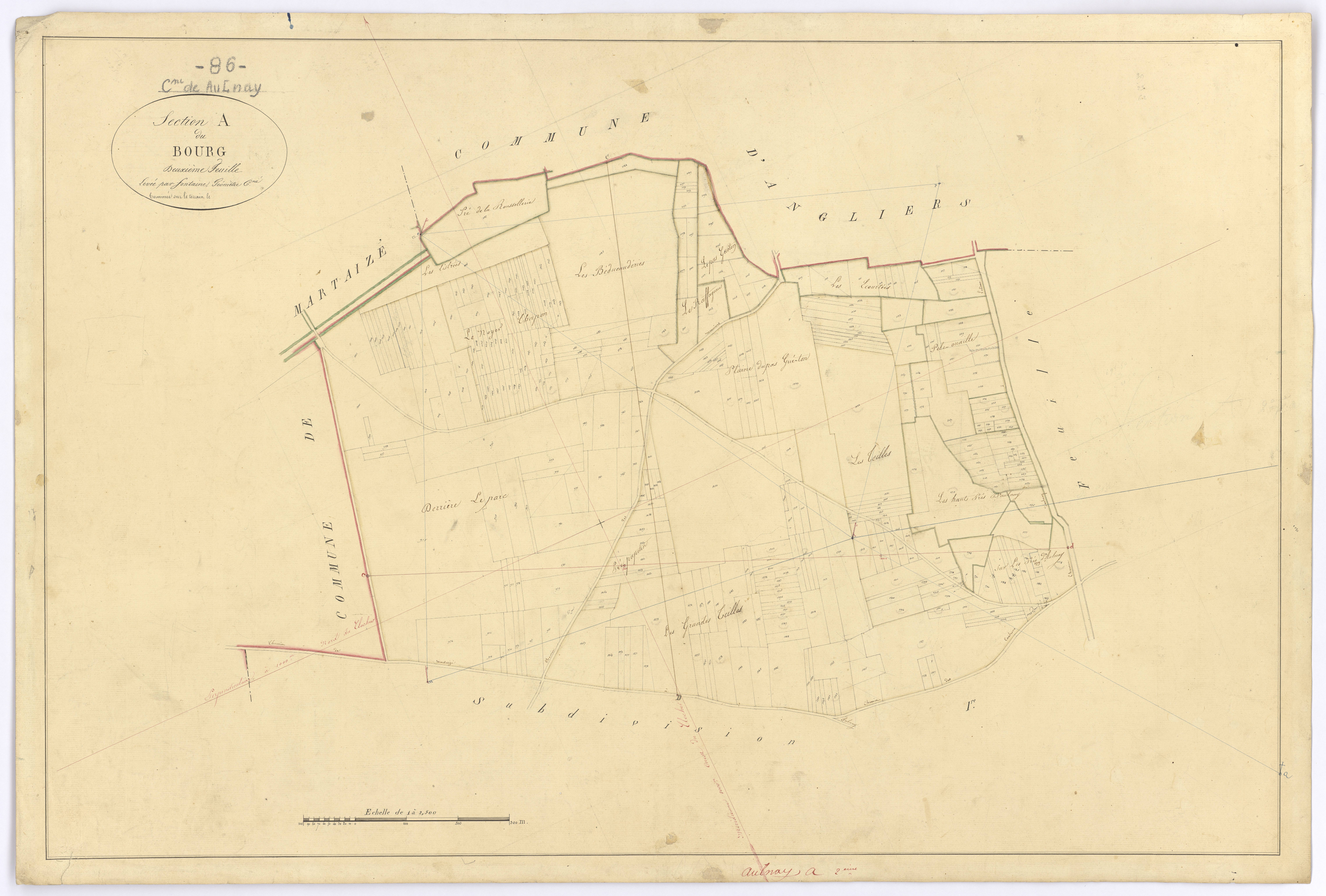 Aulnay - FRAD086_cadastre Plans 
