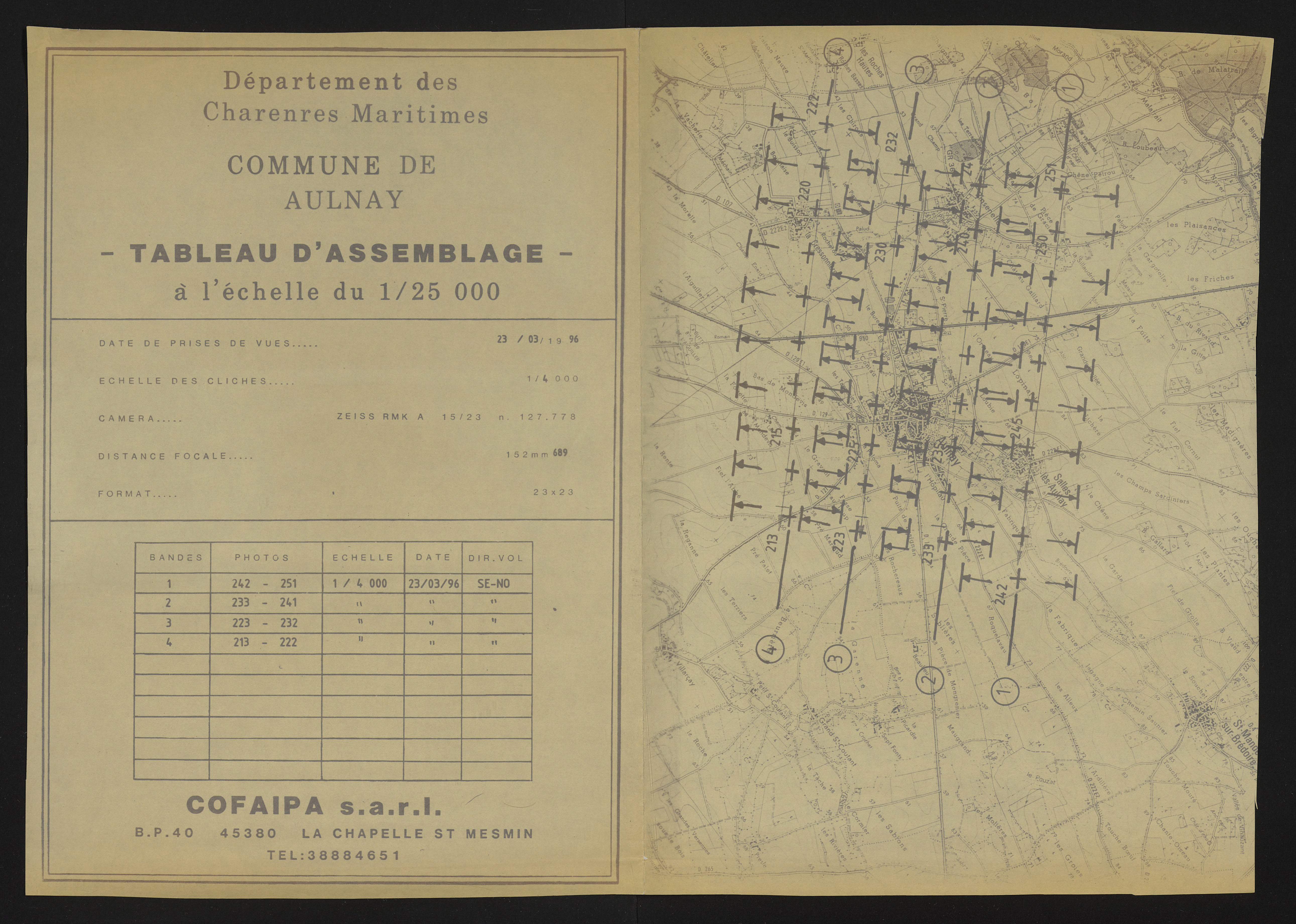 Aulnay - FRAD086_cadastre Aulnay 