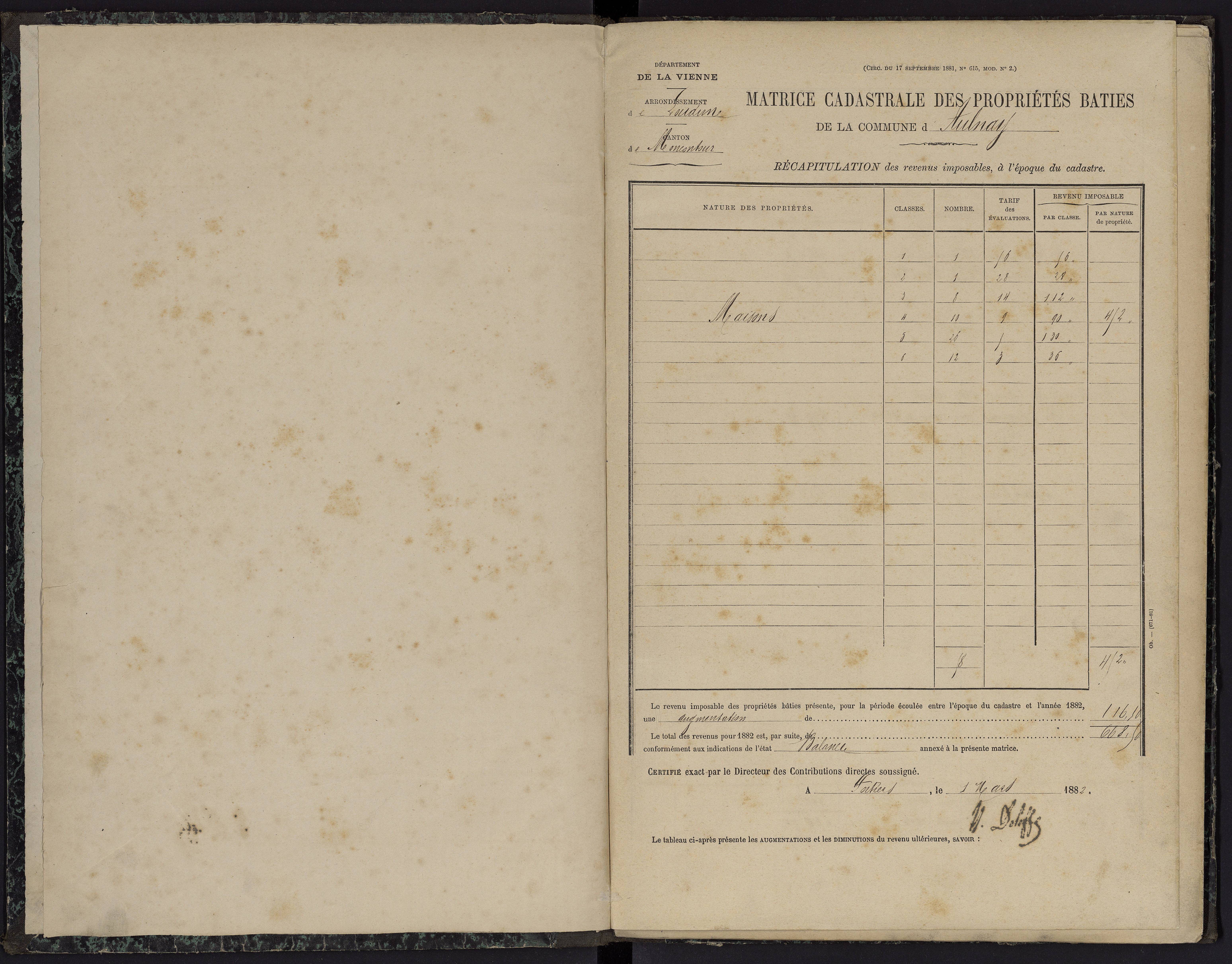 Aulnay - FRAD086_cadastre Cases 1-63 