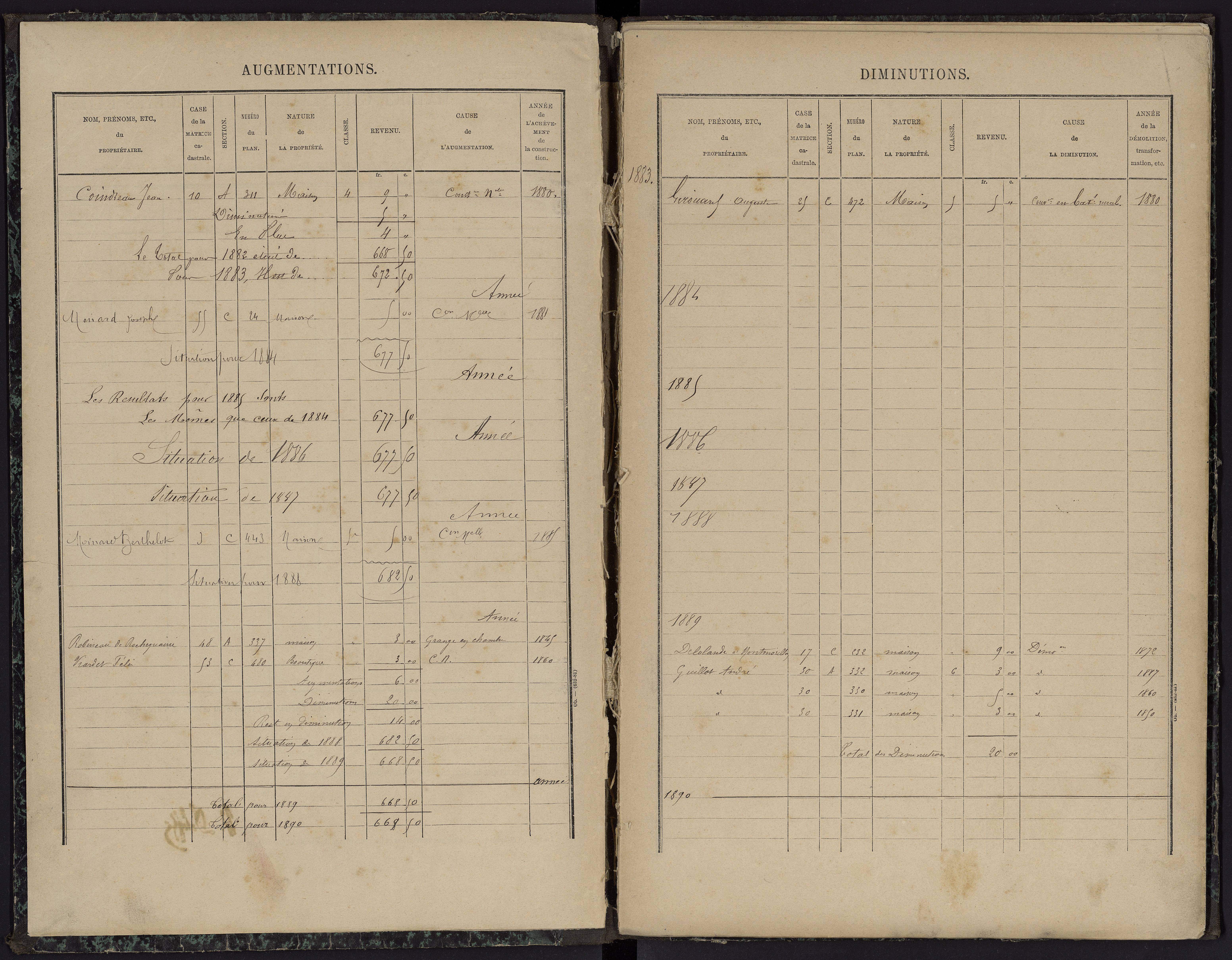 Aulnay - FRAD086_cadastre Cases 1-63 