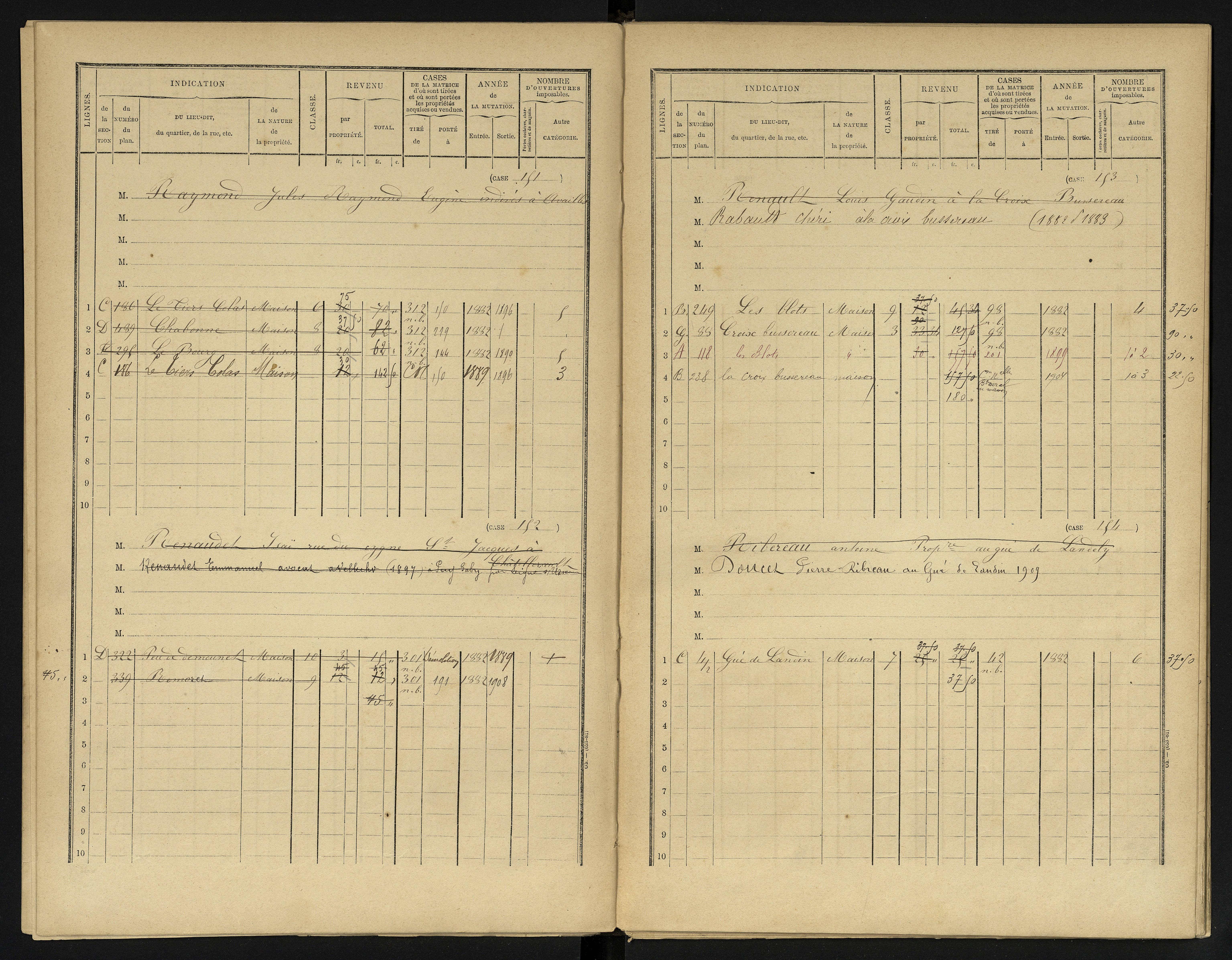 Availles-en-Châtellerault - FRAD086_cadastre Cases 1-248 