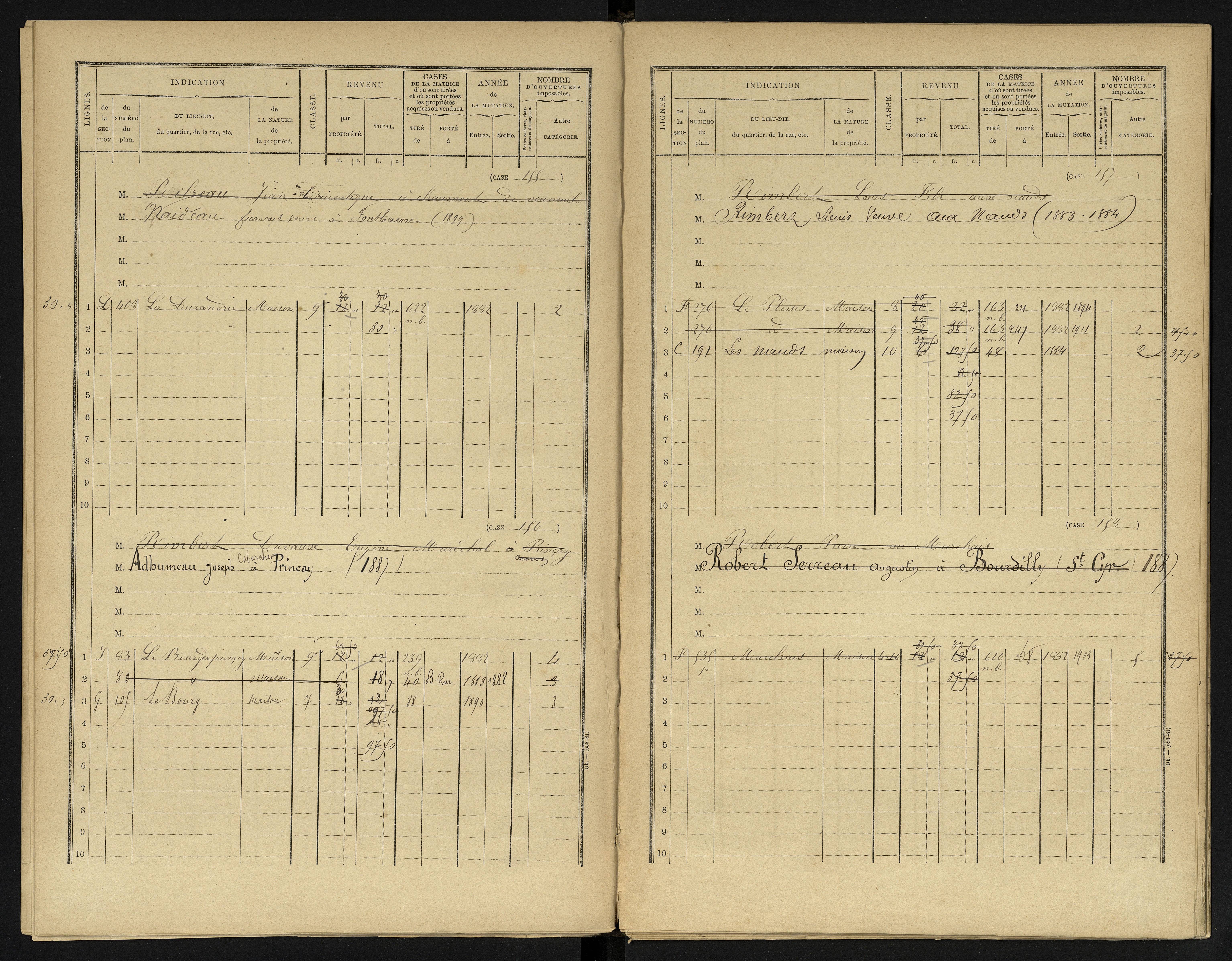Availles-en-Châtellerault - FRAD086_cadastre Cases 1-248 