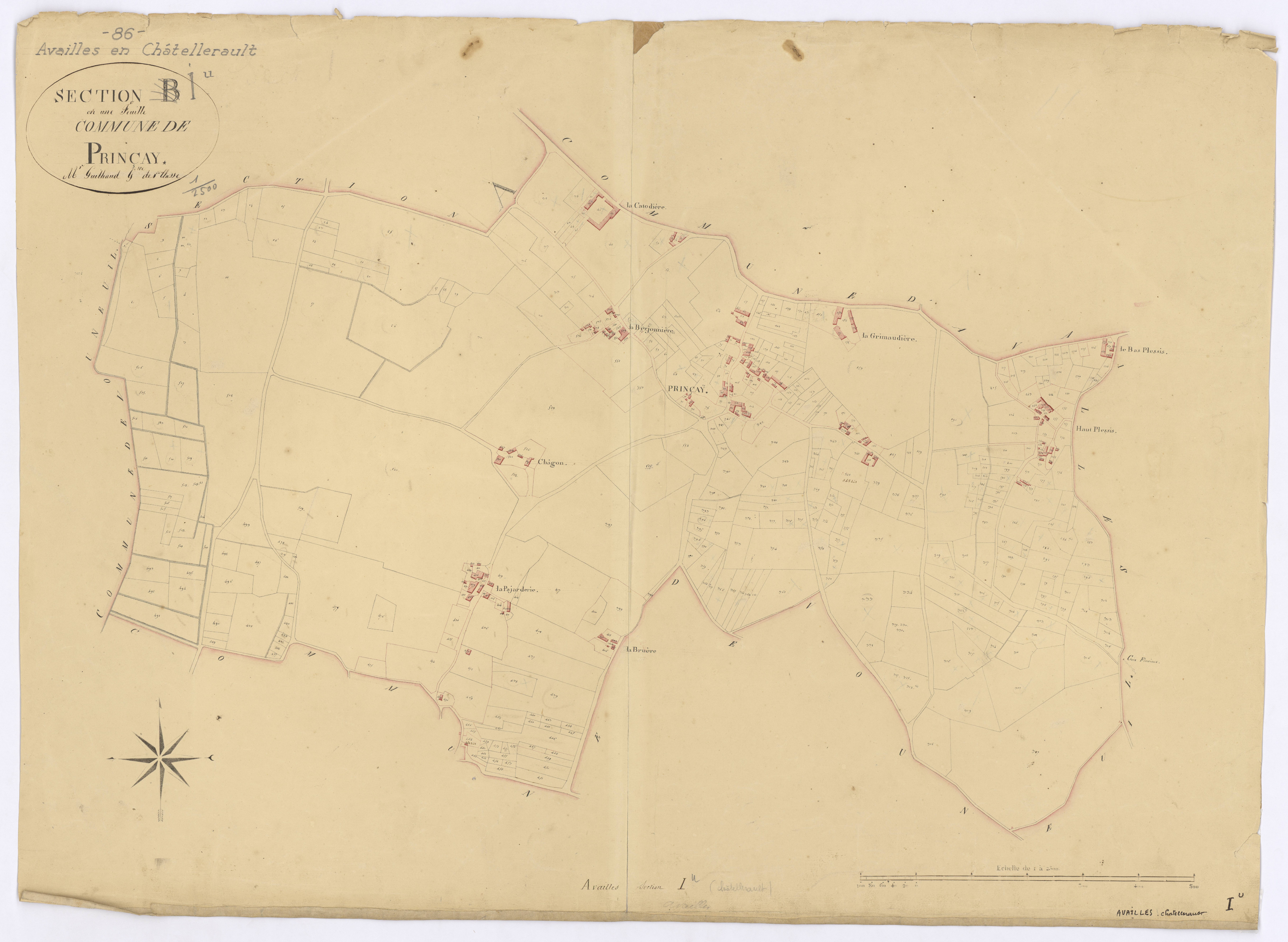Availles-en-Châtellerault - FRAD086_cadastre Plans 