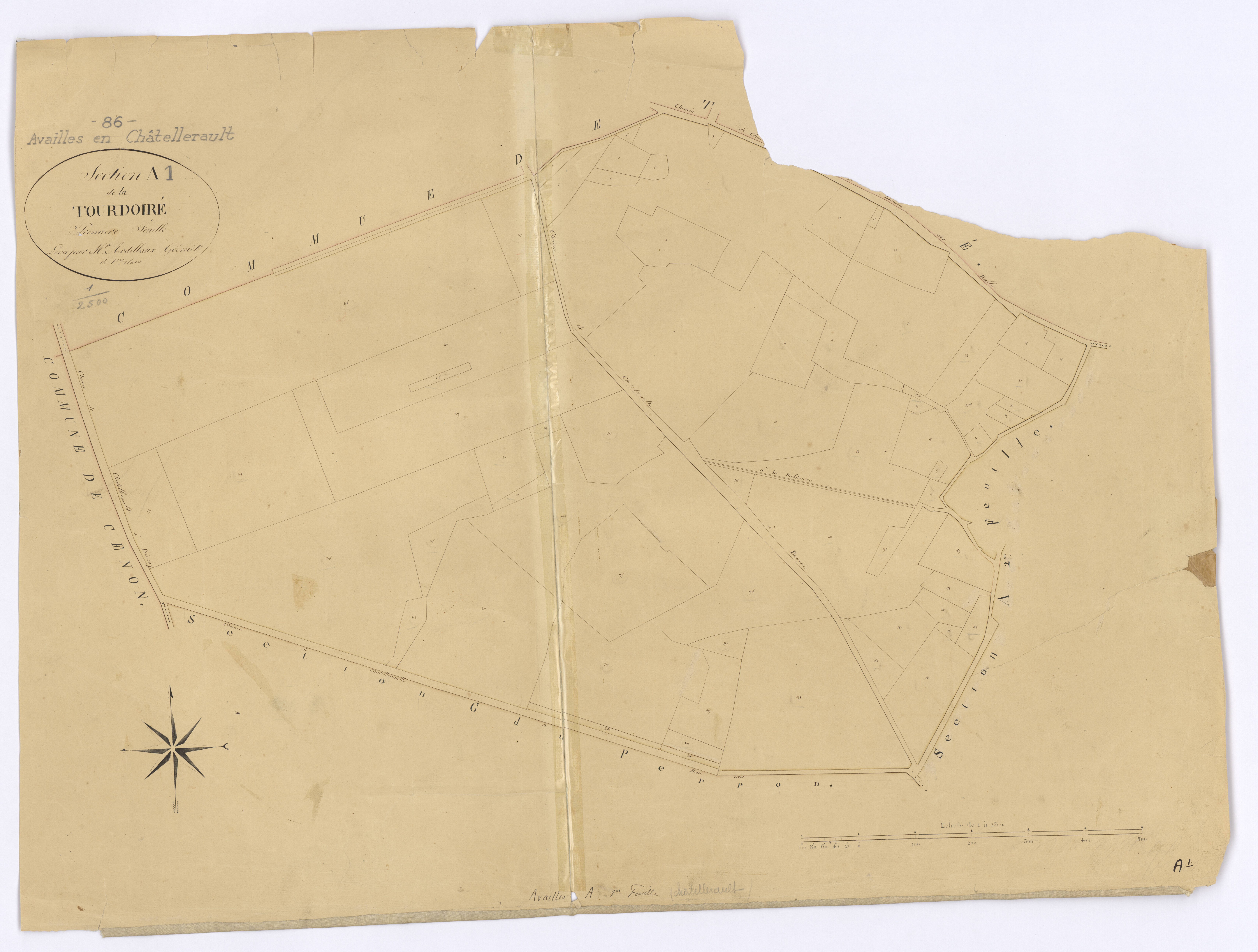 Availles-en-Châtellerault - FRAD086_cadastre Plans 