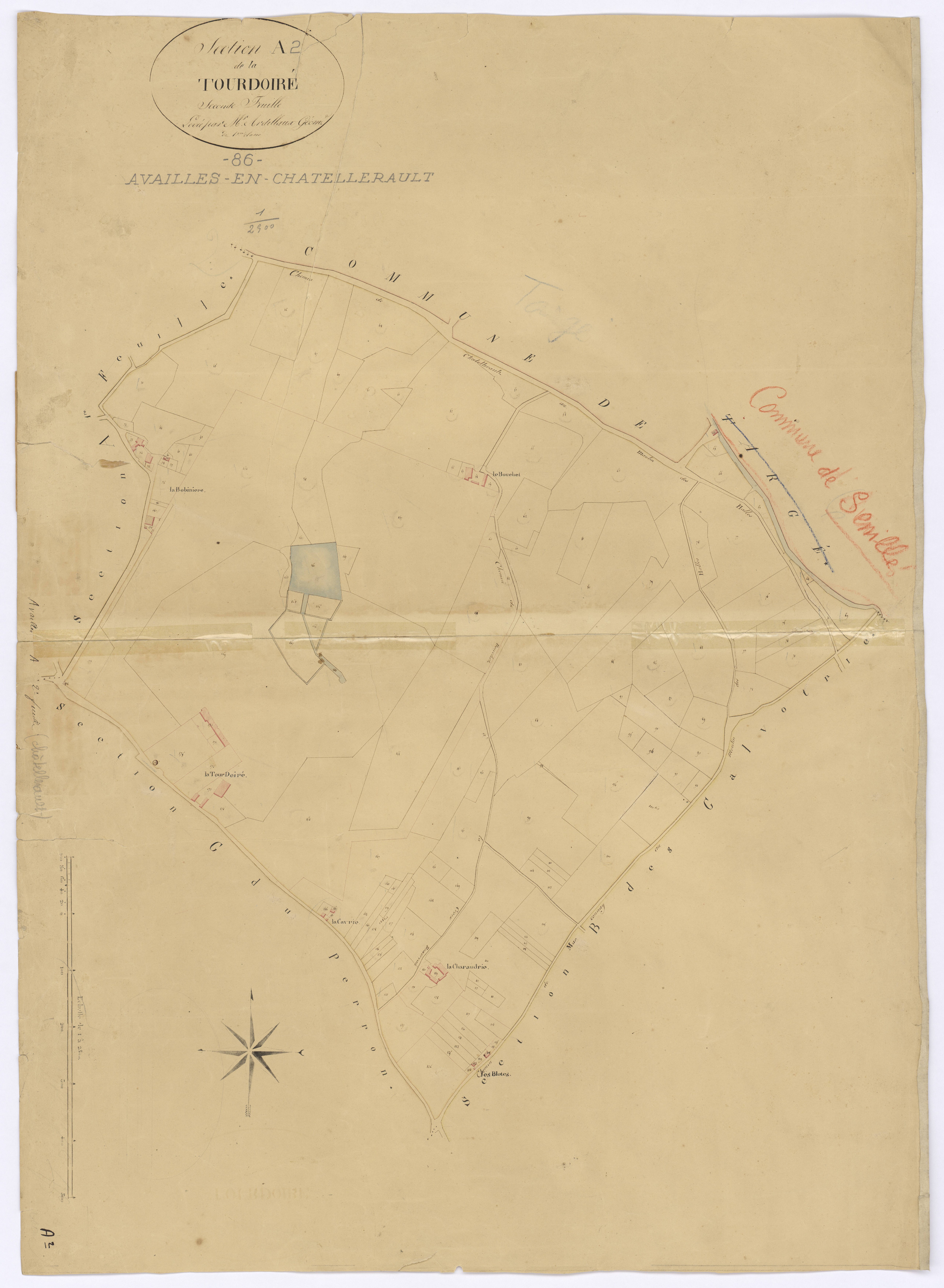 Availles-en-Châtellerault - FRAD086_cadastre Plans 