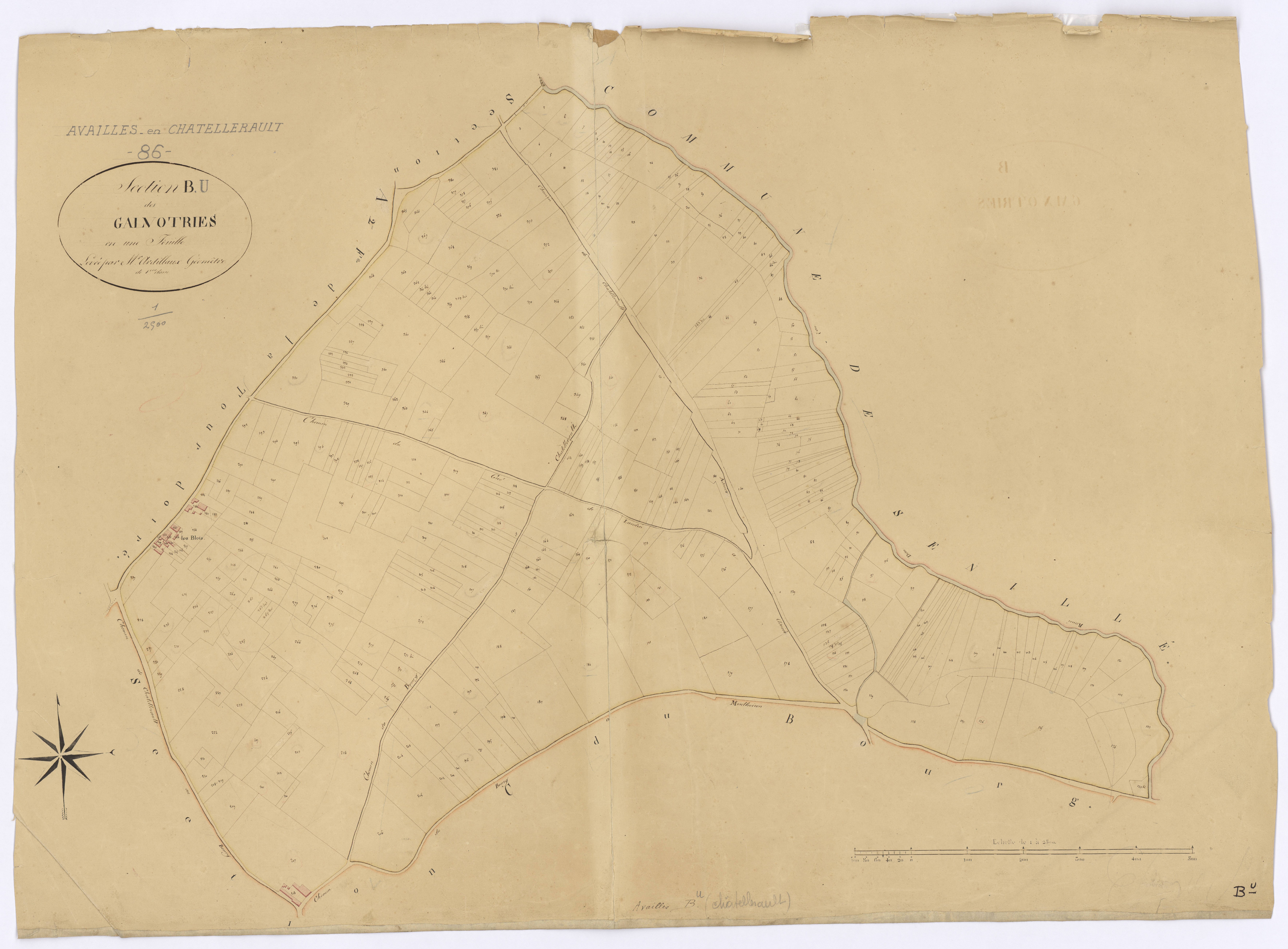 Availles-en-Châtellerault - FRAD086_cadastre Plans 