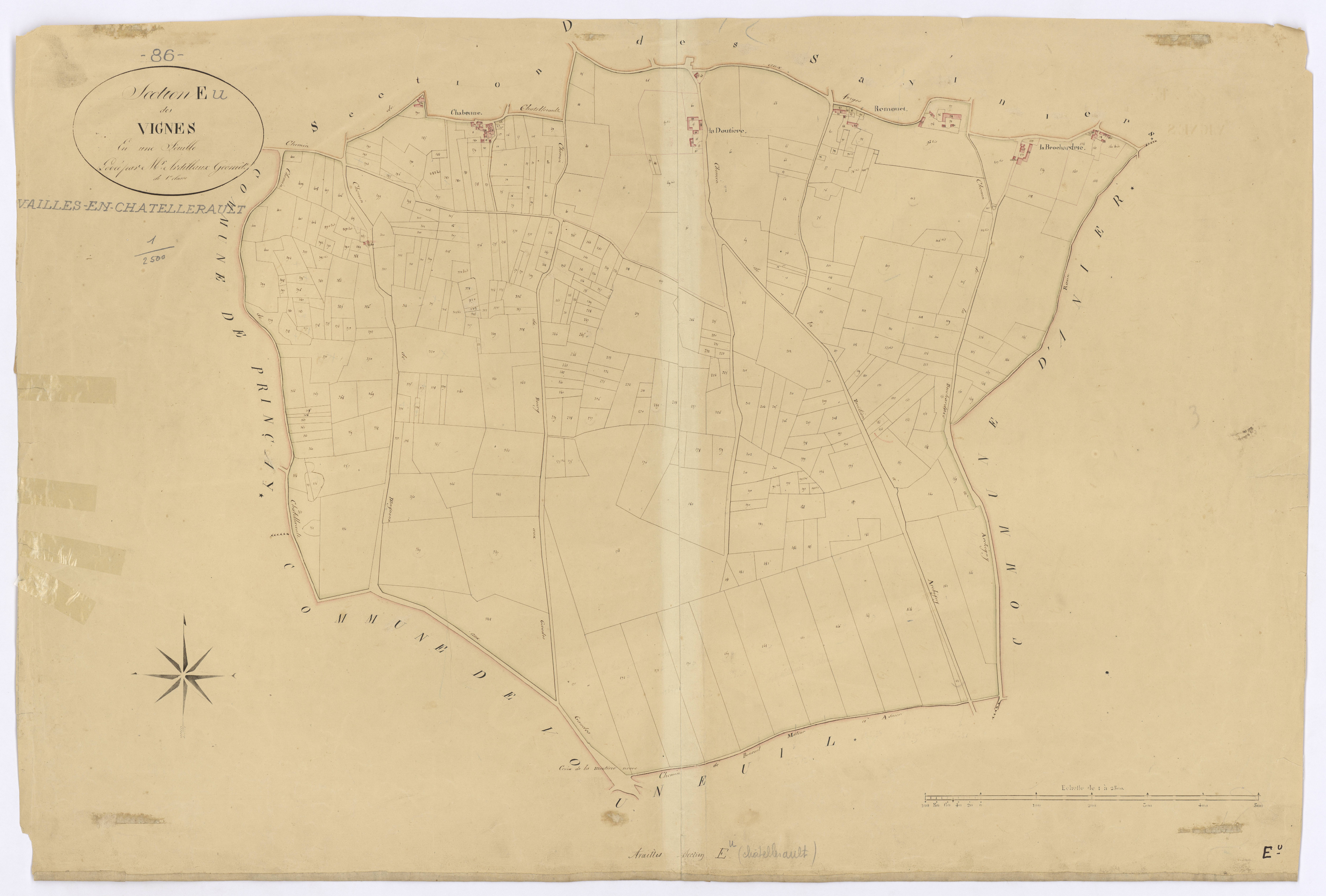 Availles-en-Châtellerault - FRAD086_cadastre Plans 