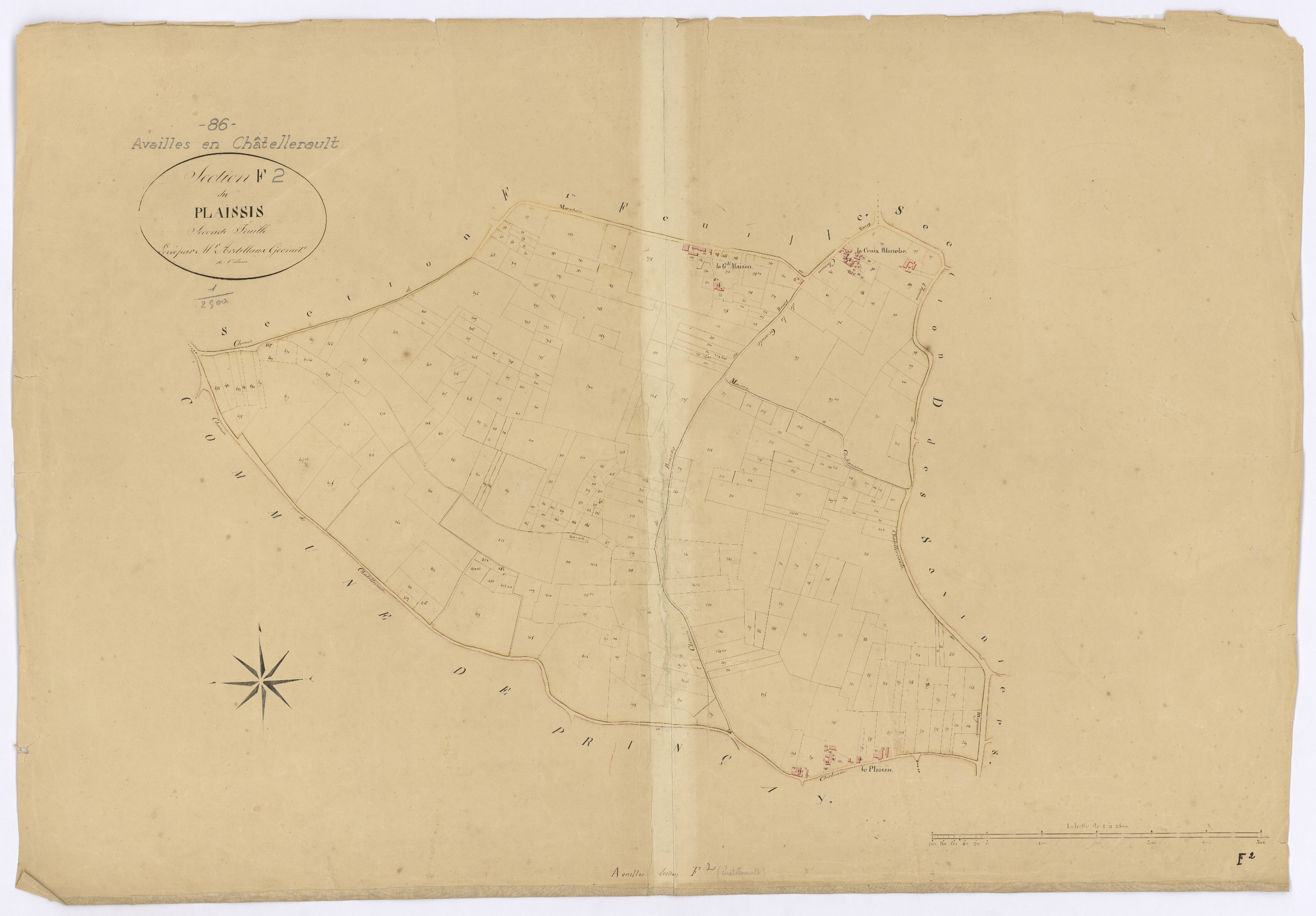 Availles-en-Châtellerault - FRAD086_cadastre Plans 