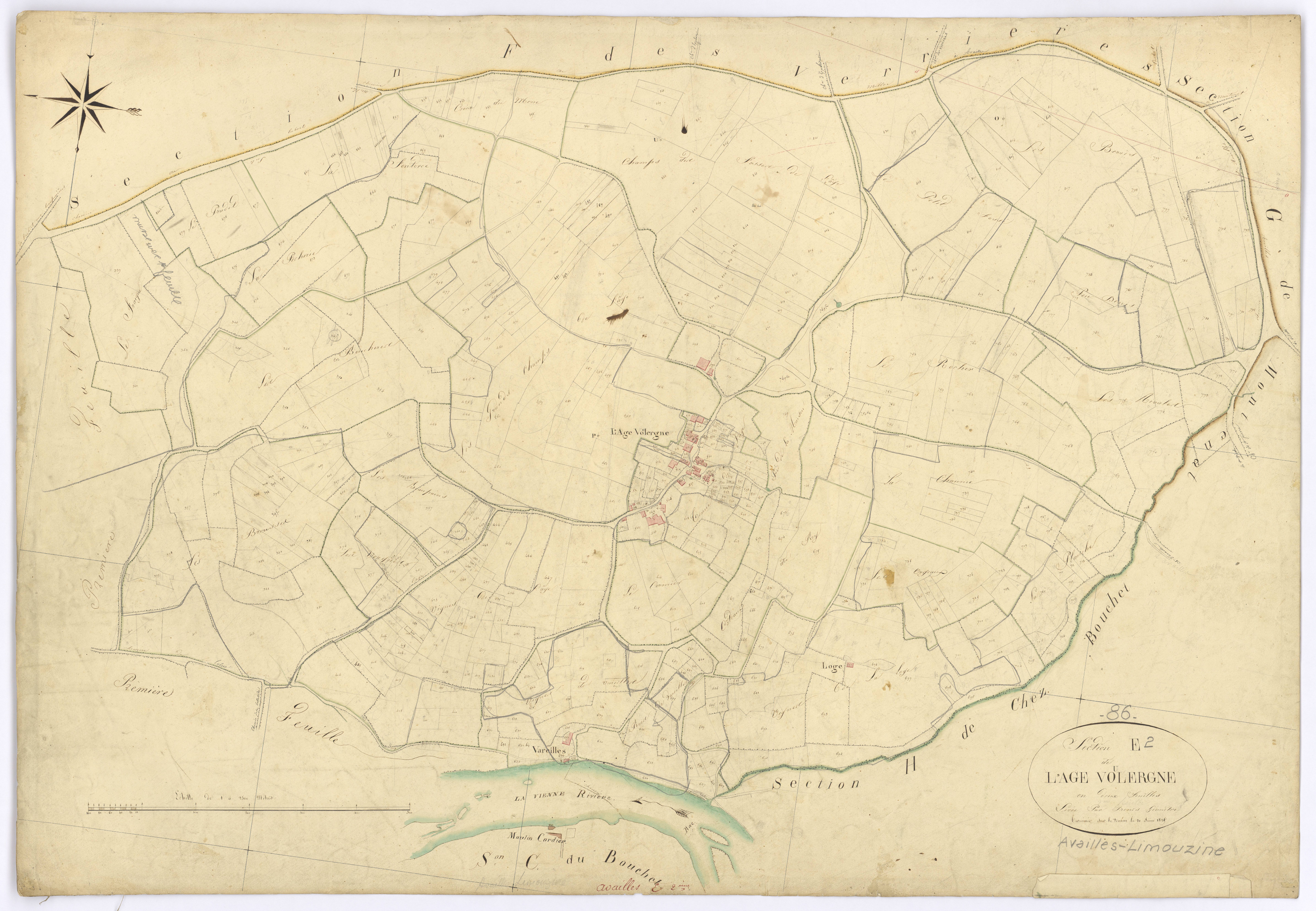 Availles-Limouzine - FRAD086_cadastre Plans 