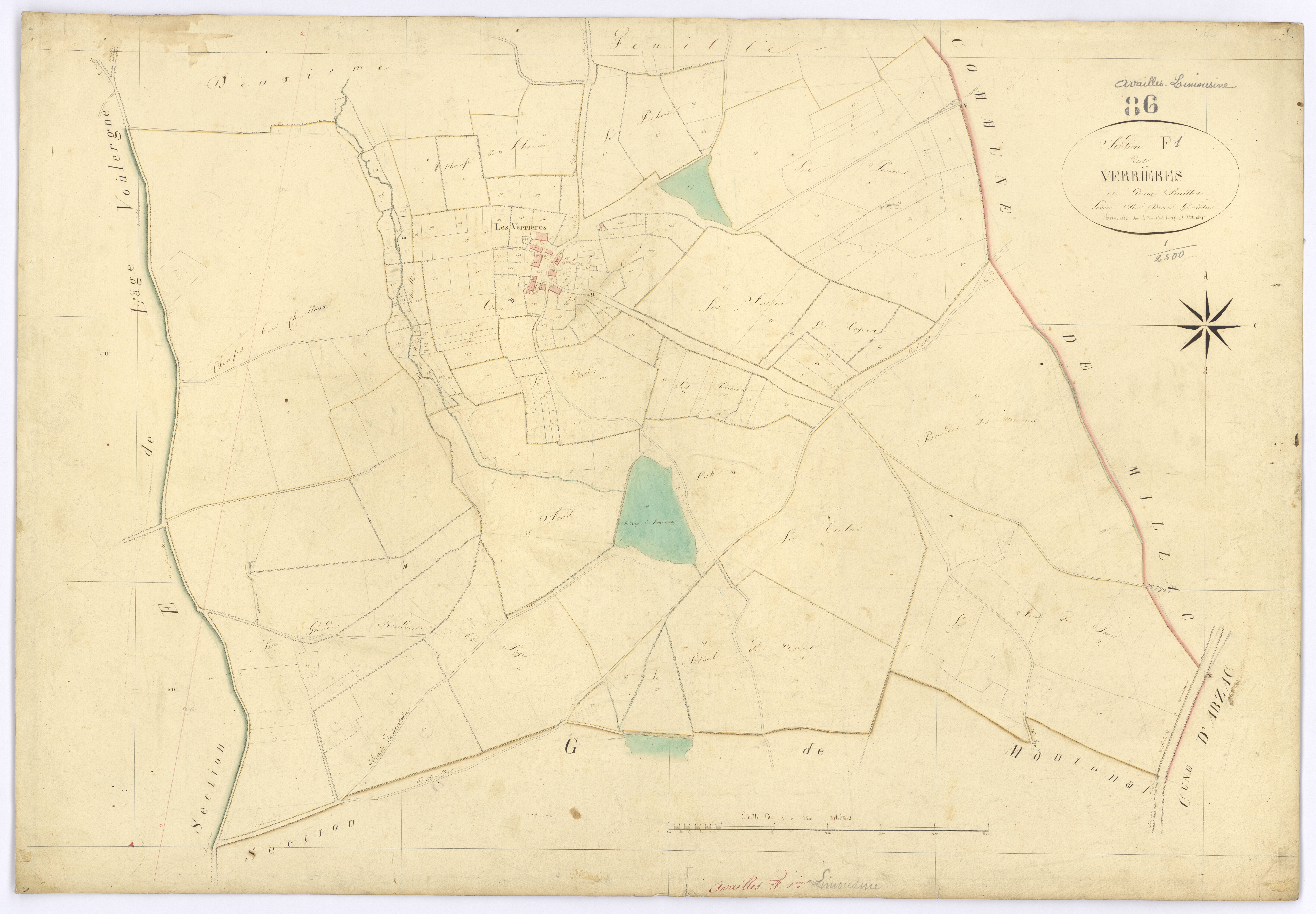 Availles-Limouzine - FRAD086_cadastre Plans 