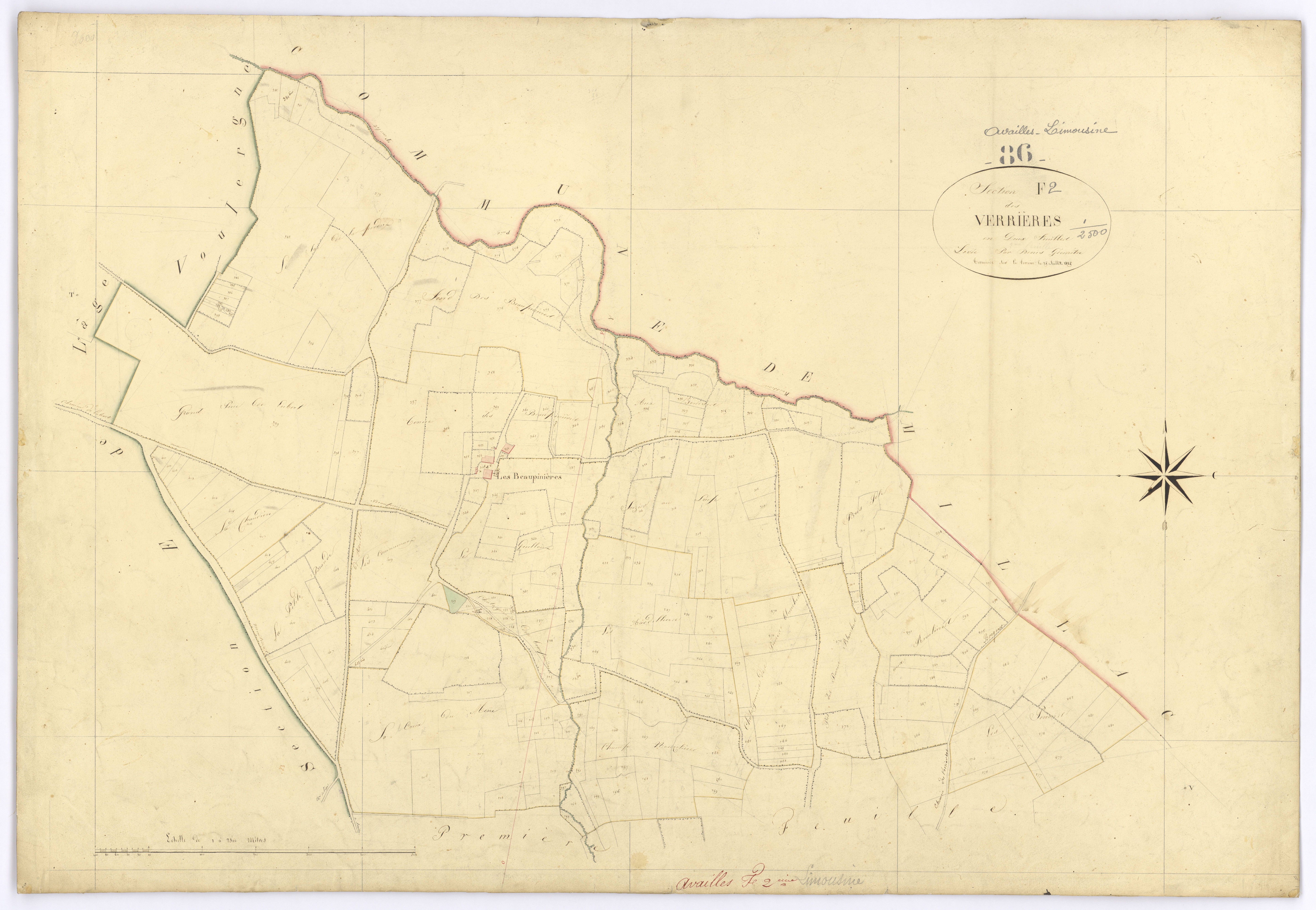 Availles-Limouzine - FRAD086_cadastre Plans 