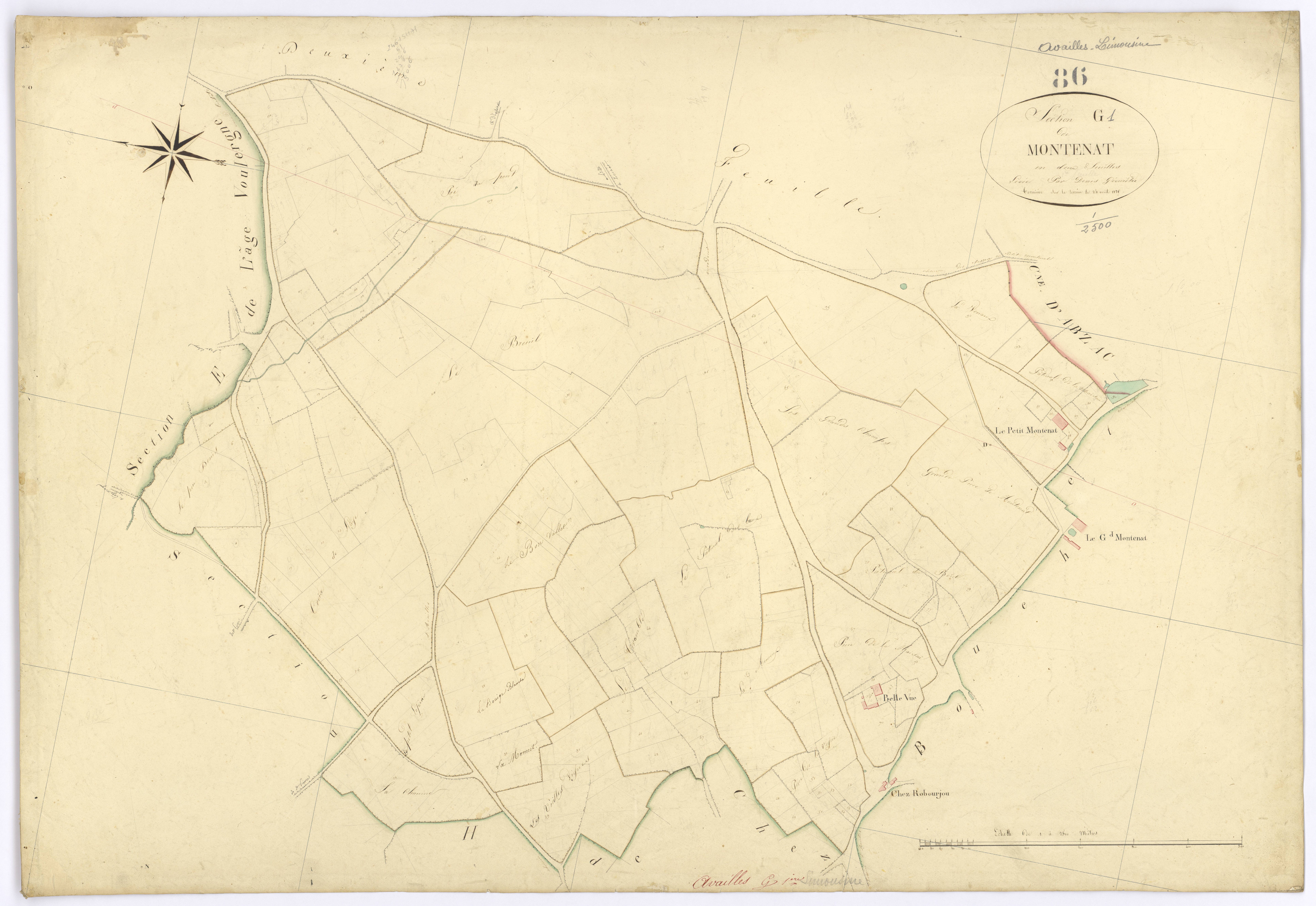 Availles-Limouzine - FRAD086_cadastre Plans 