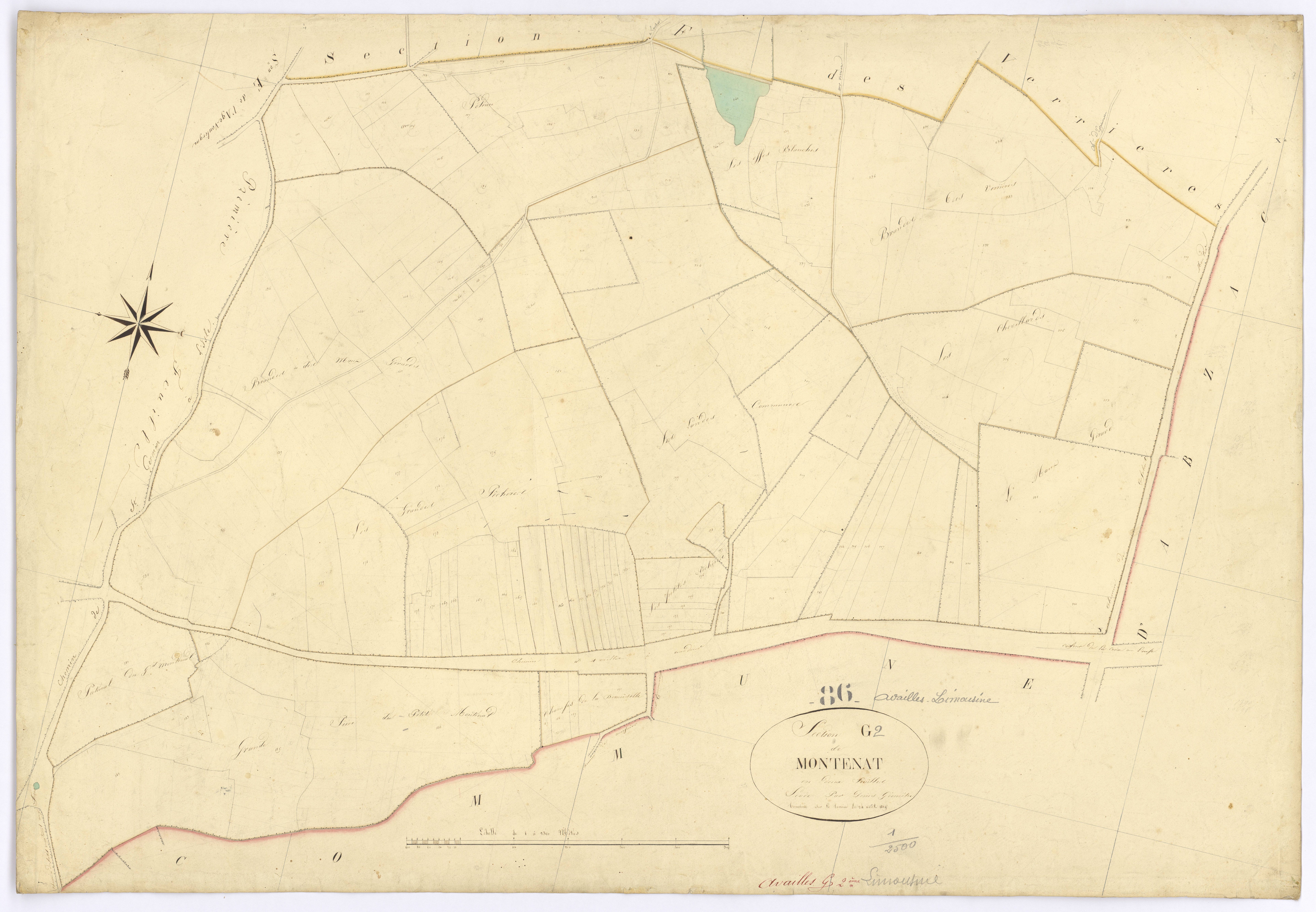 Availles-Limouzine - FRAD086_cadastre Plans 