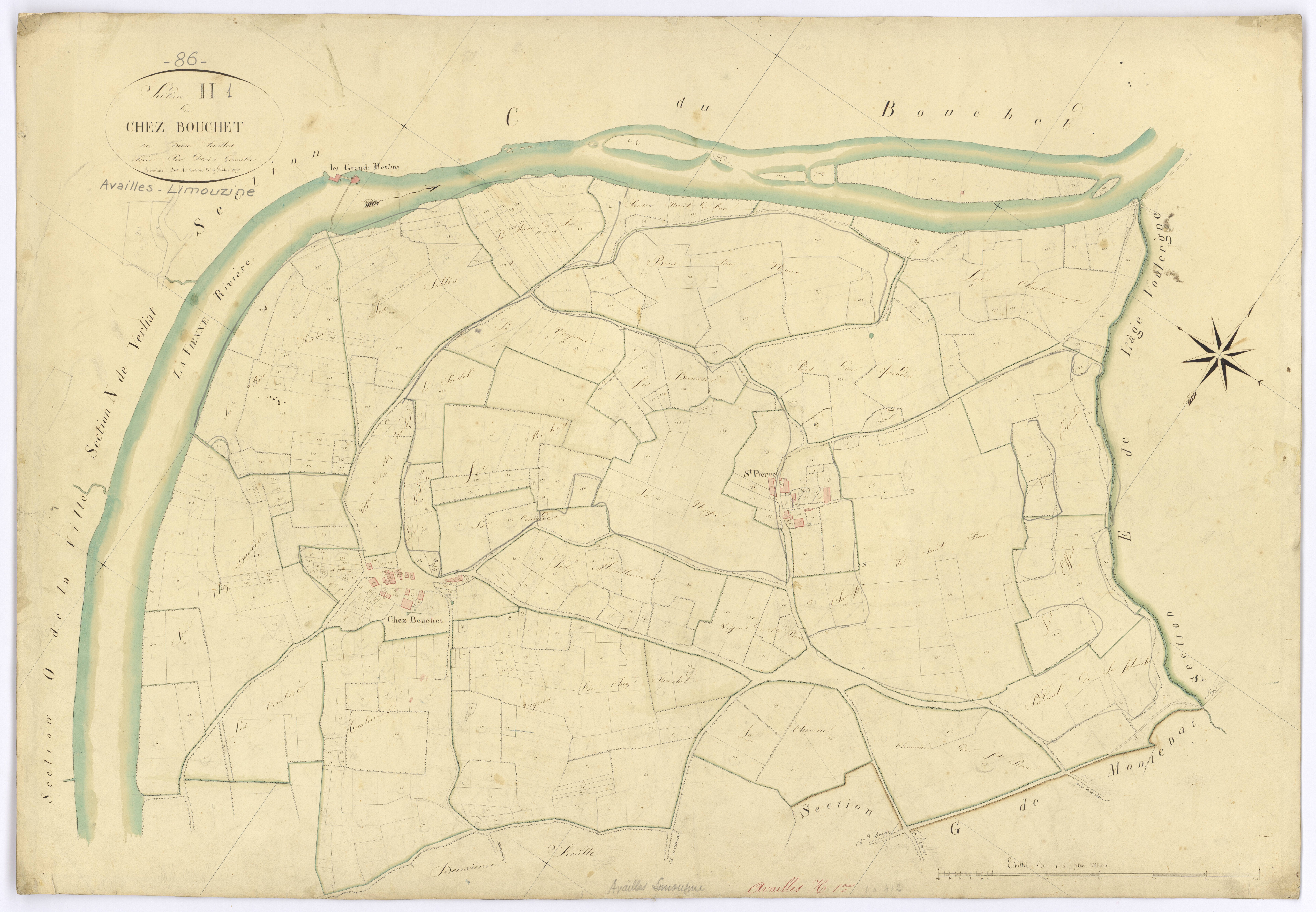 Availles-Limouzine - FRAD086_cadastre Plans 