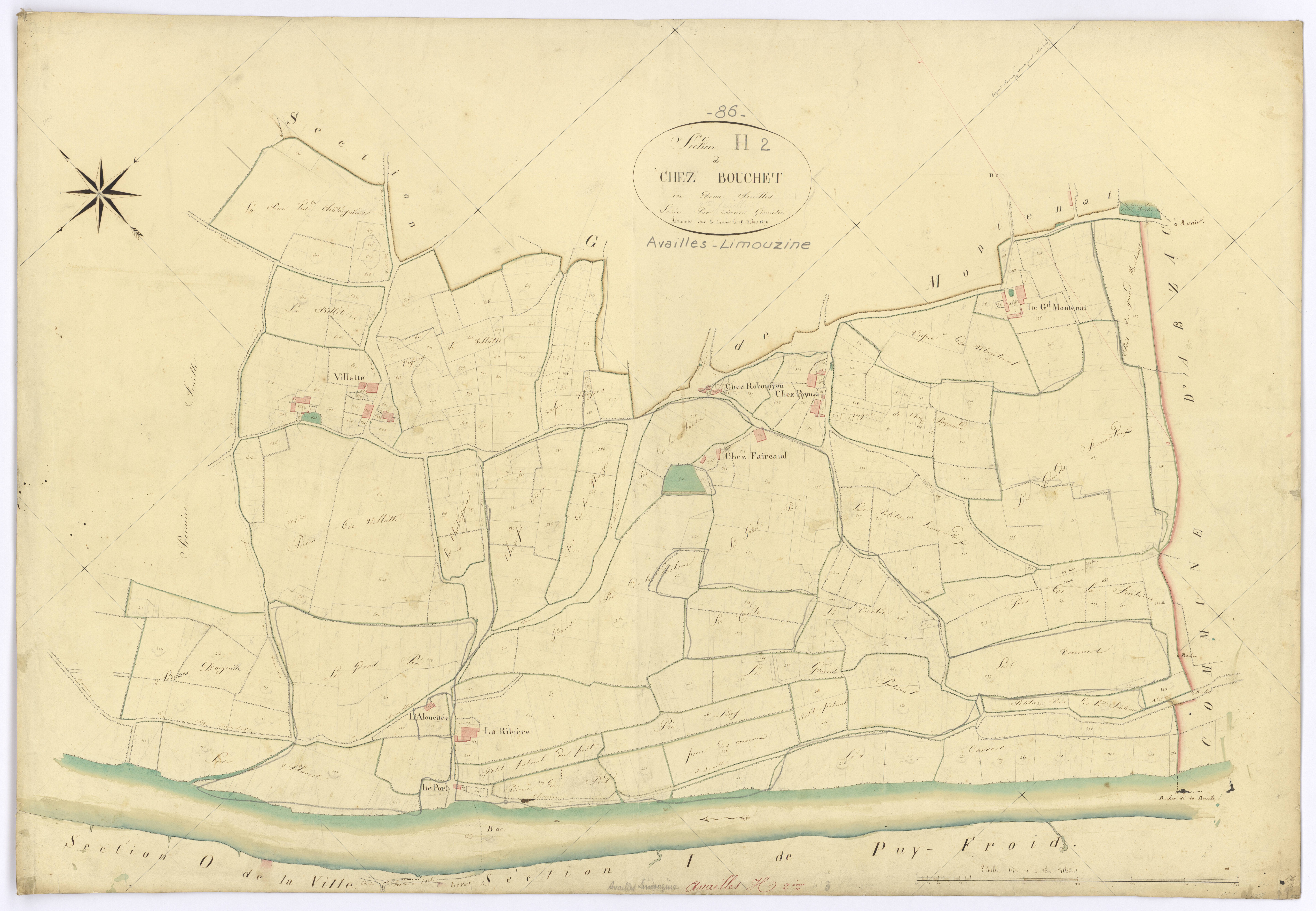 Availles-Limouzine - FRAD086_cadastre Plans 