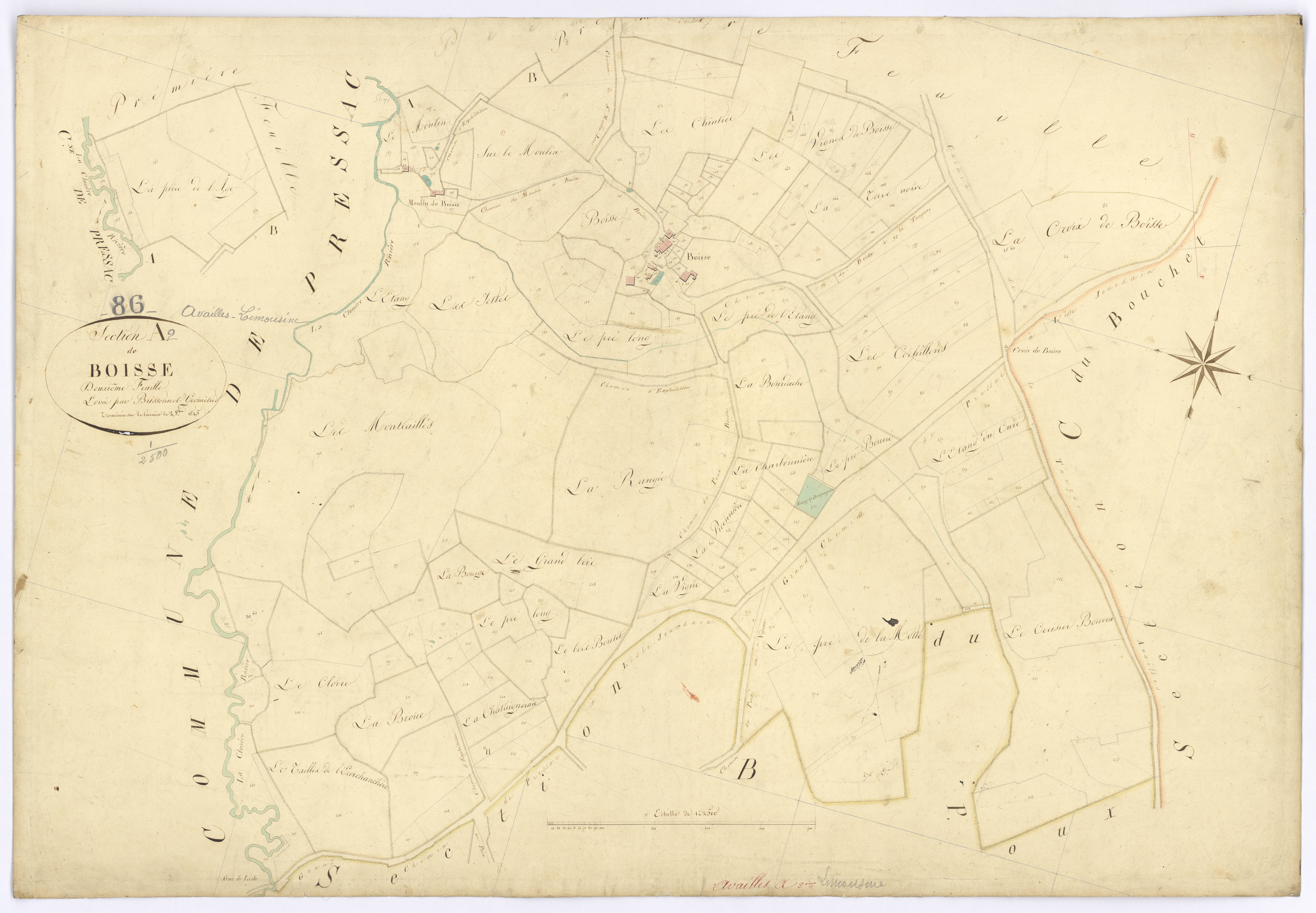 Availles-Limouzine - FRAD086_cadastre Plans 