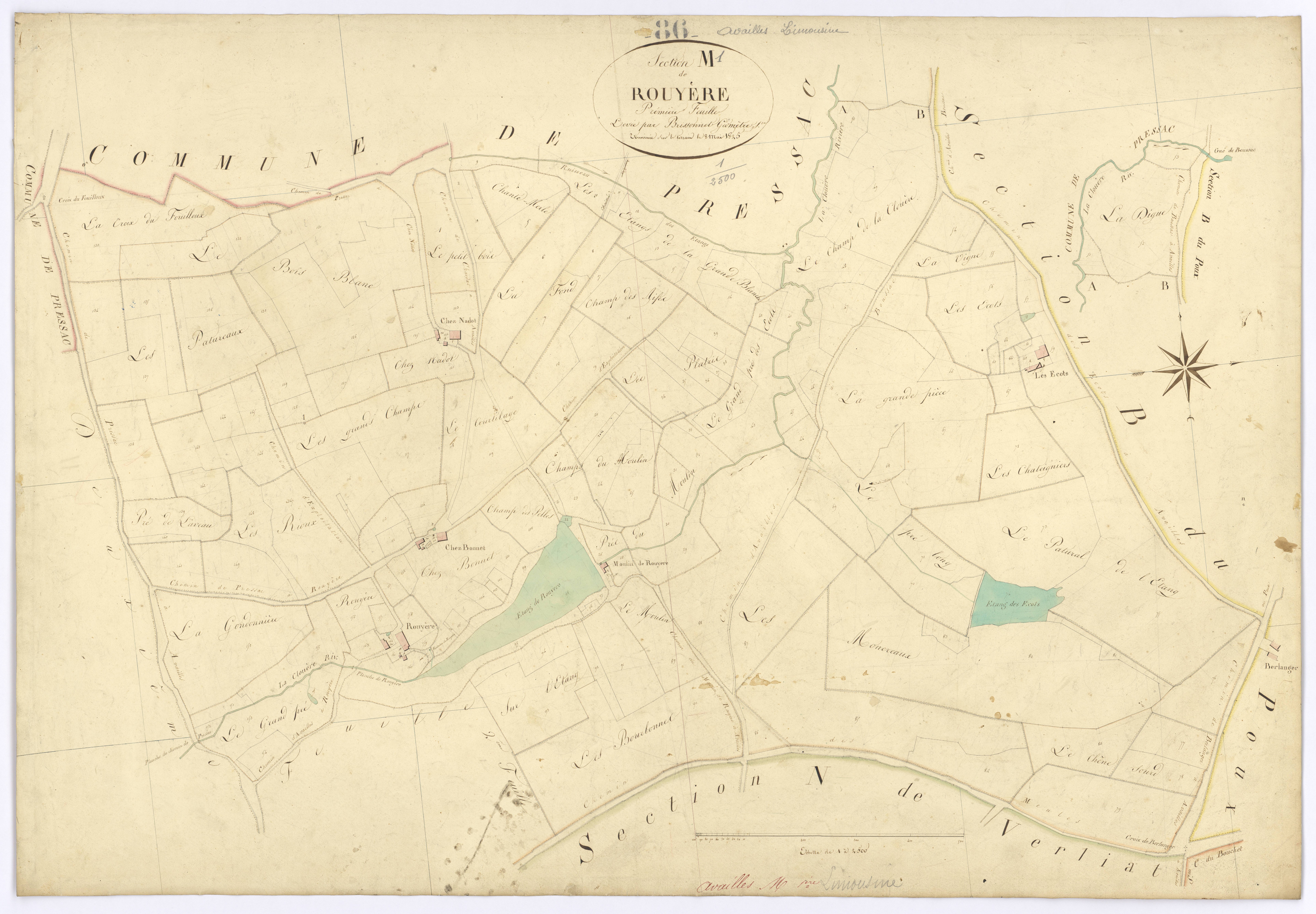 Availles-Limouzine - FRAD086_cadastre Plans 