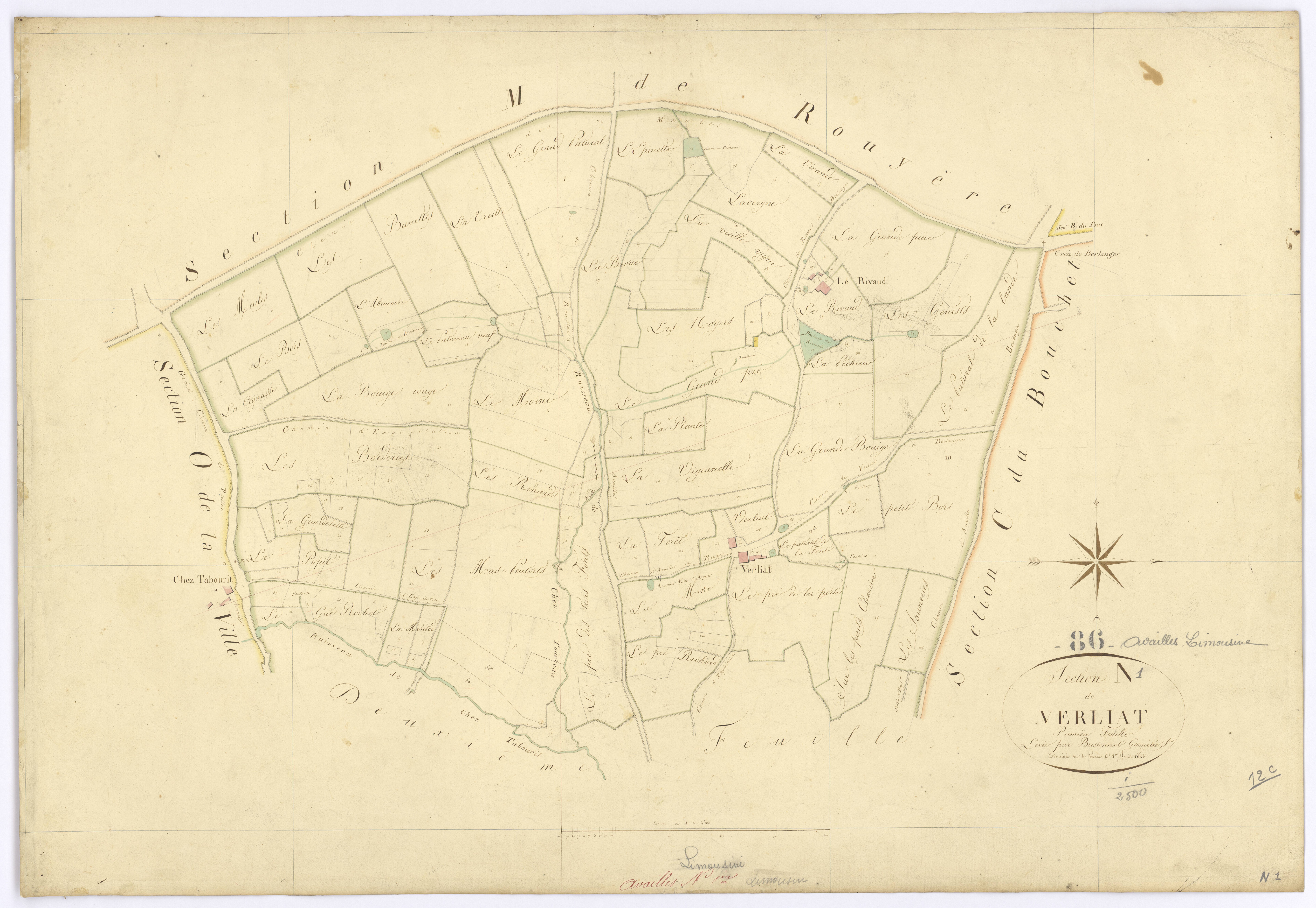 Availles-Limouzine - FRAD086_cadastre Plans 