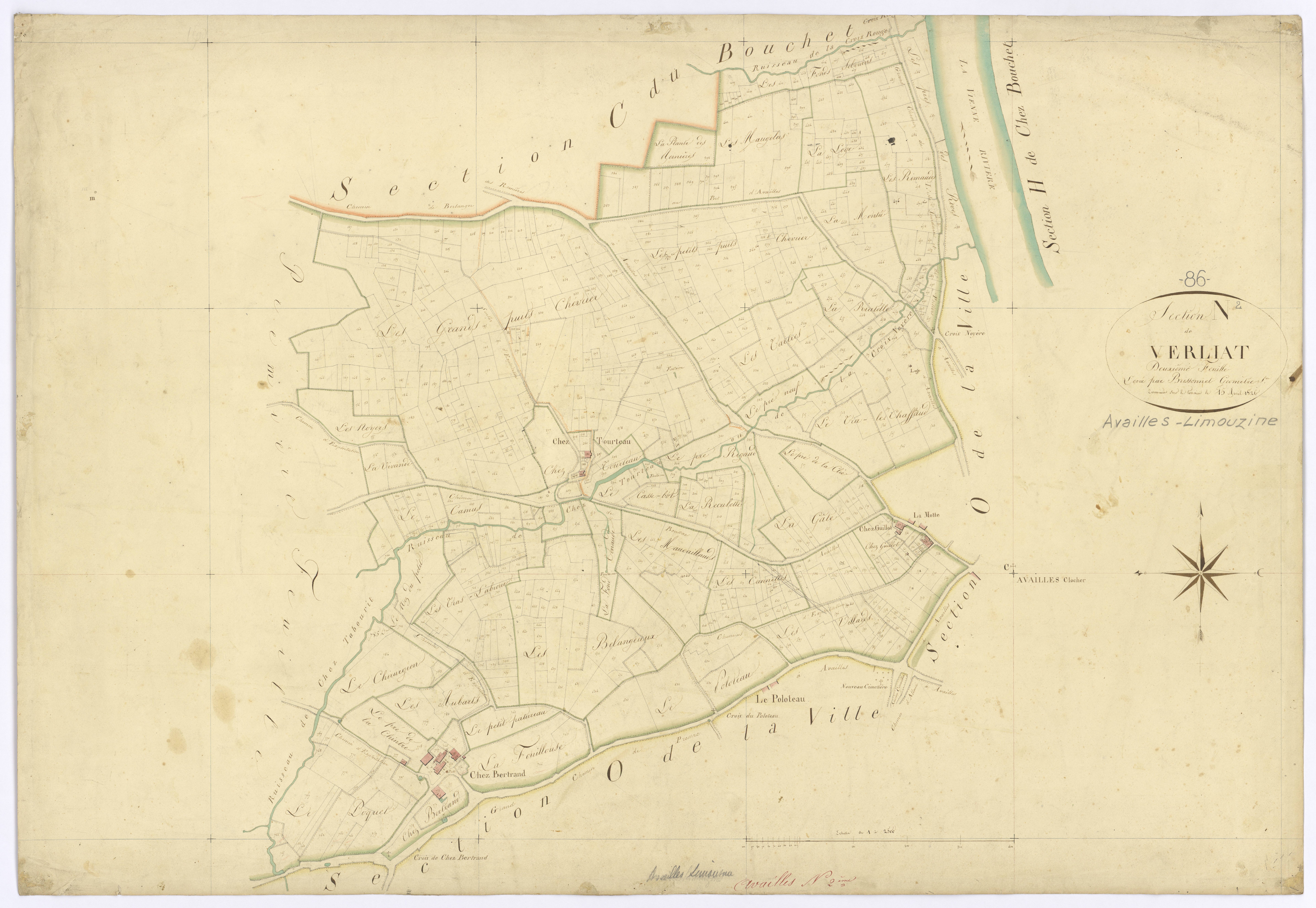 Availles-Limouzine - FRAD086_cadastre Plans 