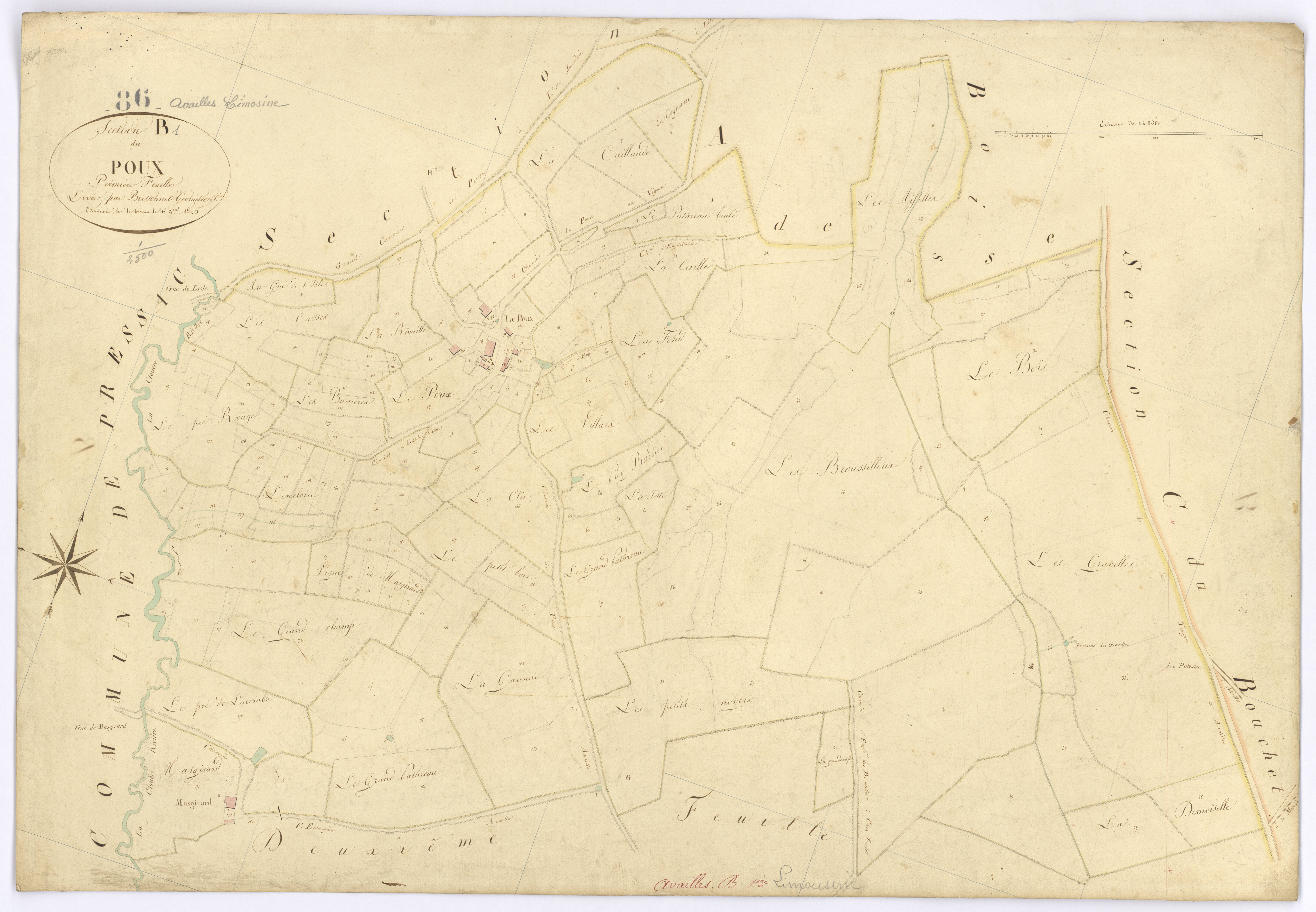 Availles-Limouzine - FRAD086_cadastre Plans 