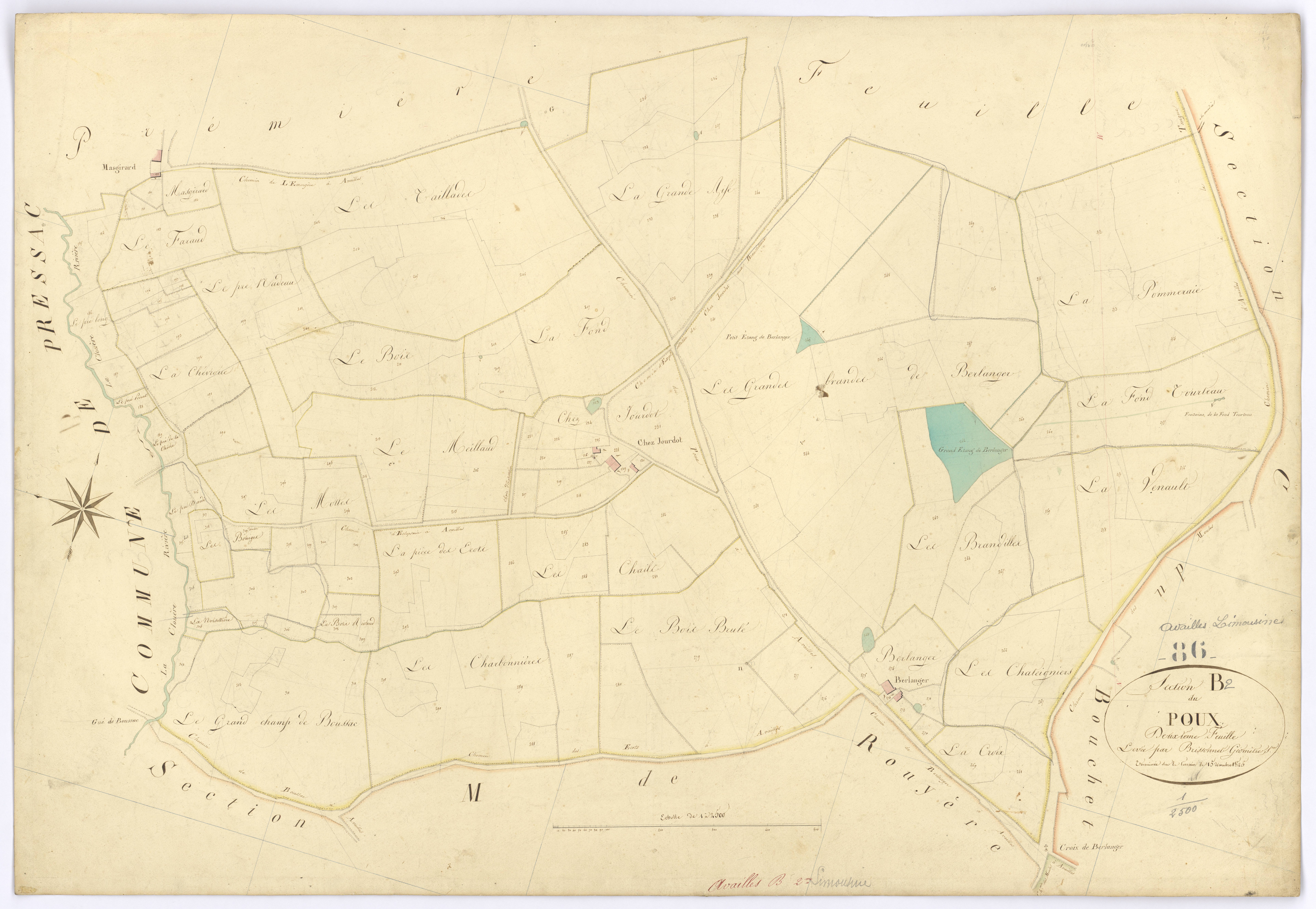 Availles-Limouzine - FRAD086_cadastre Plans 