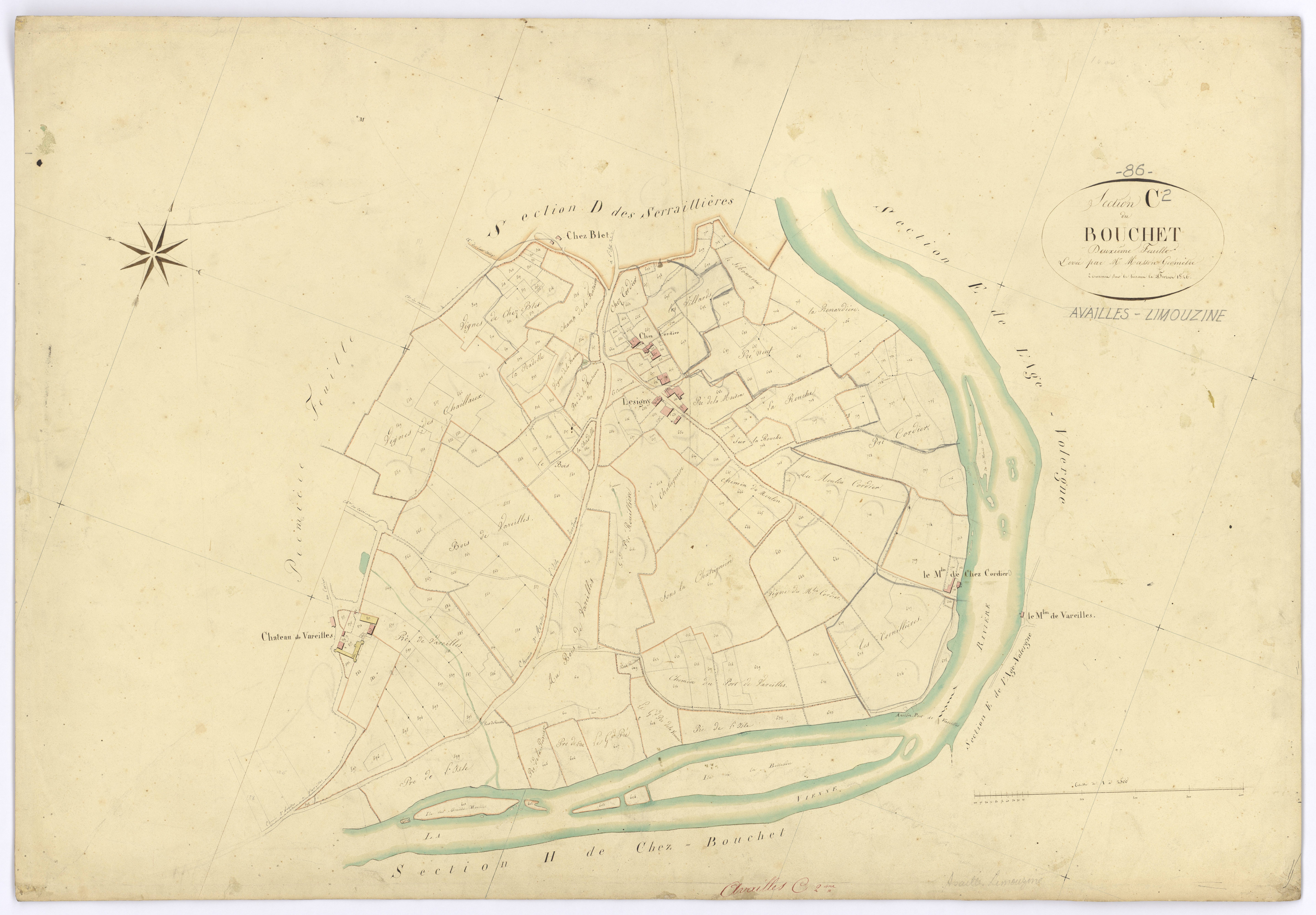 Availles-Limouzine - FRAD086_cadastre Plans 