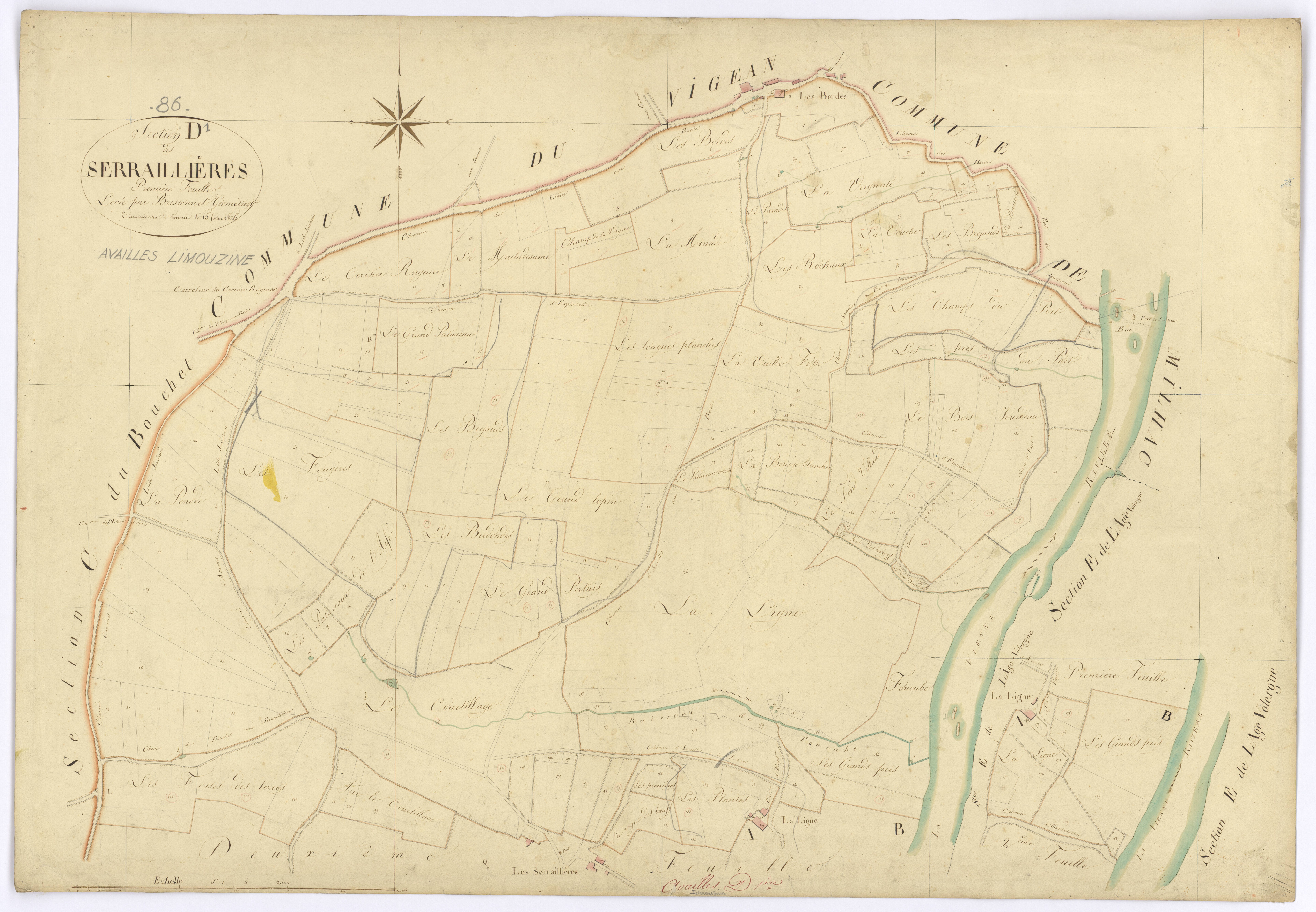 Availles-Limouzine - FRAD086_cadastre Plans 