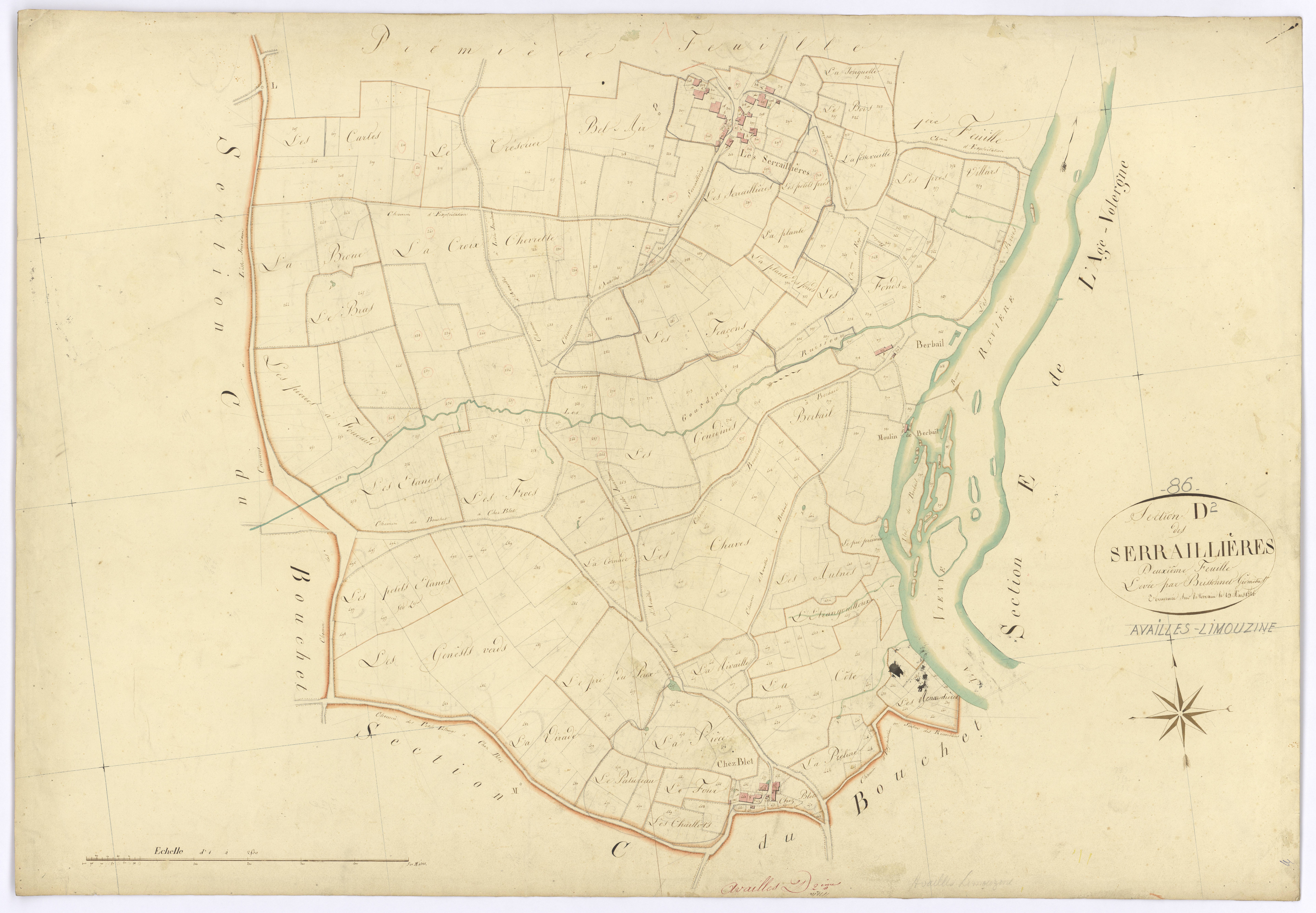 Availles-Limouzine - FRAD086_cadastre Plans 