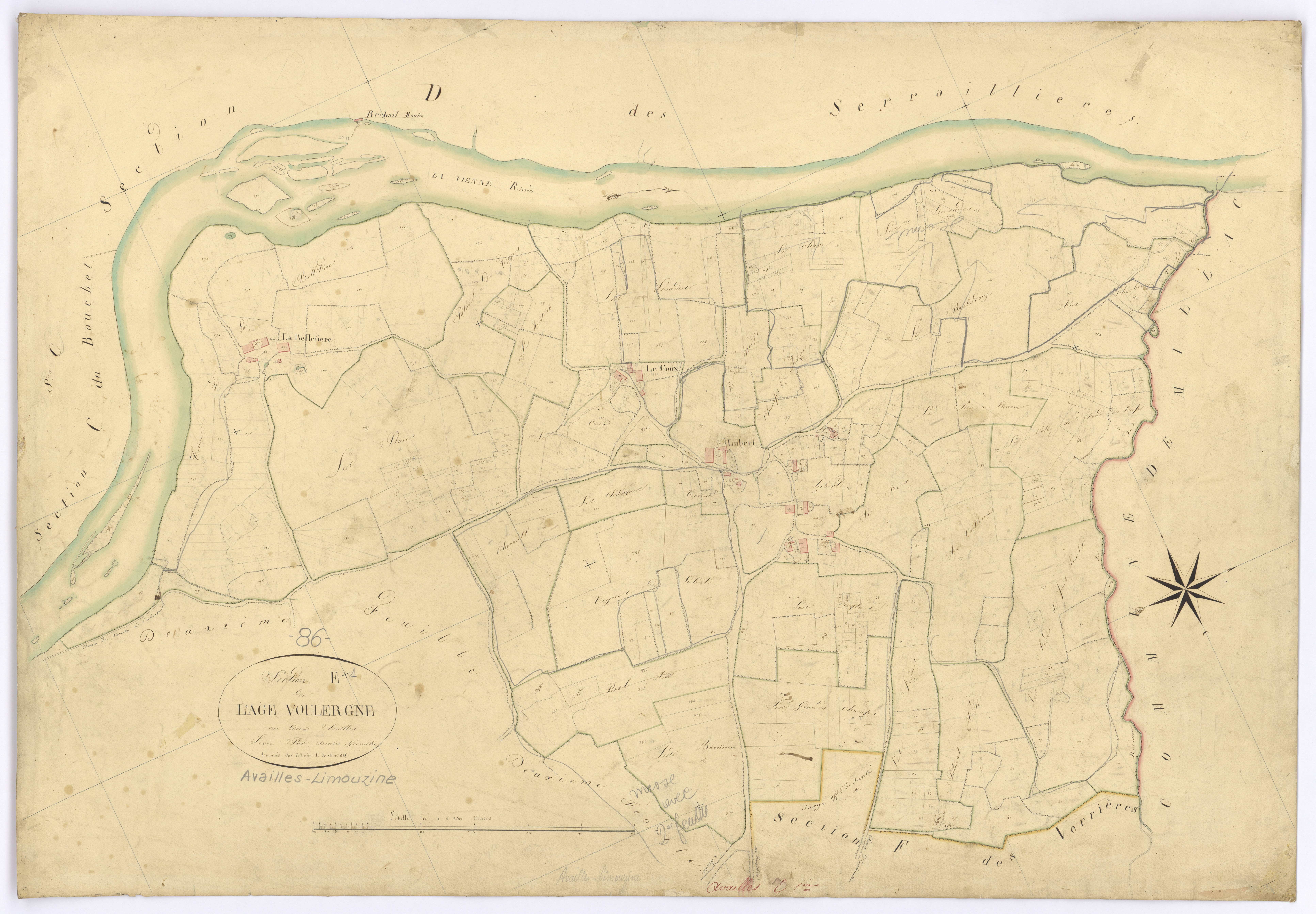 Availles-Limouzine - FRAD086_cadastre Plans 