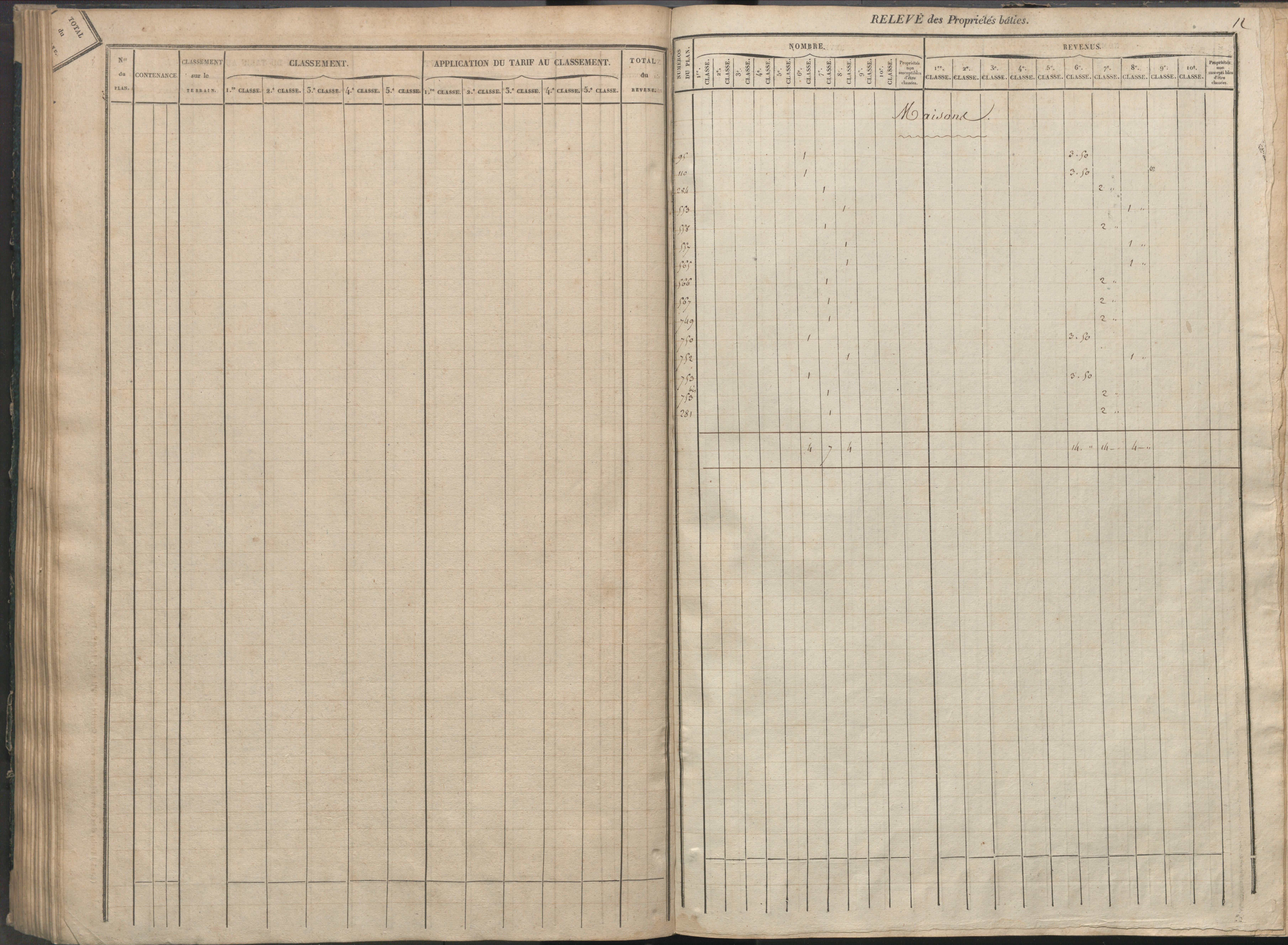 Availles-Limouzine - FRAD086_cadastre Sections H-O 