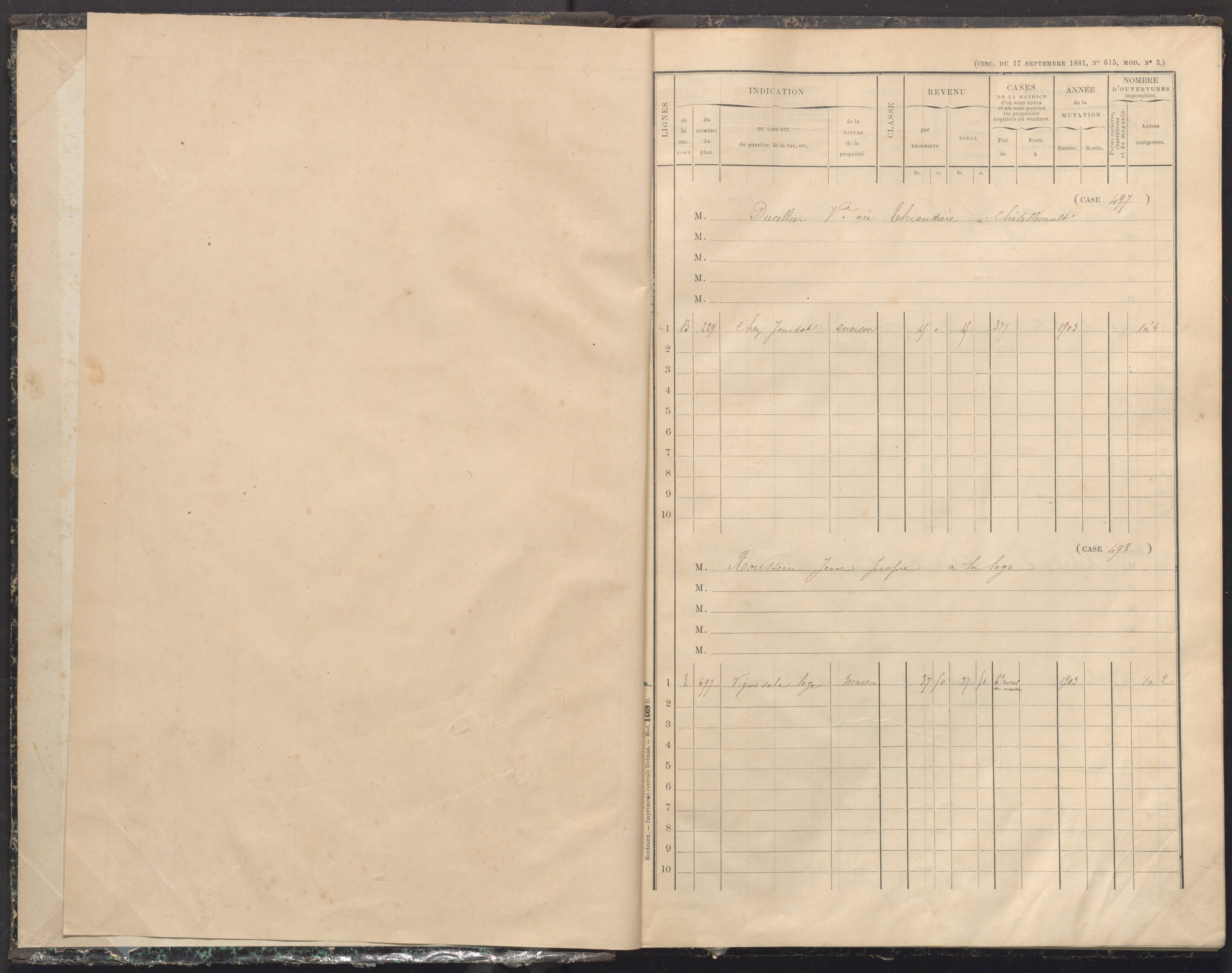 Availles-Limouzine - FRAD086_cadastre Cases 497-556 