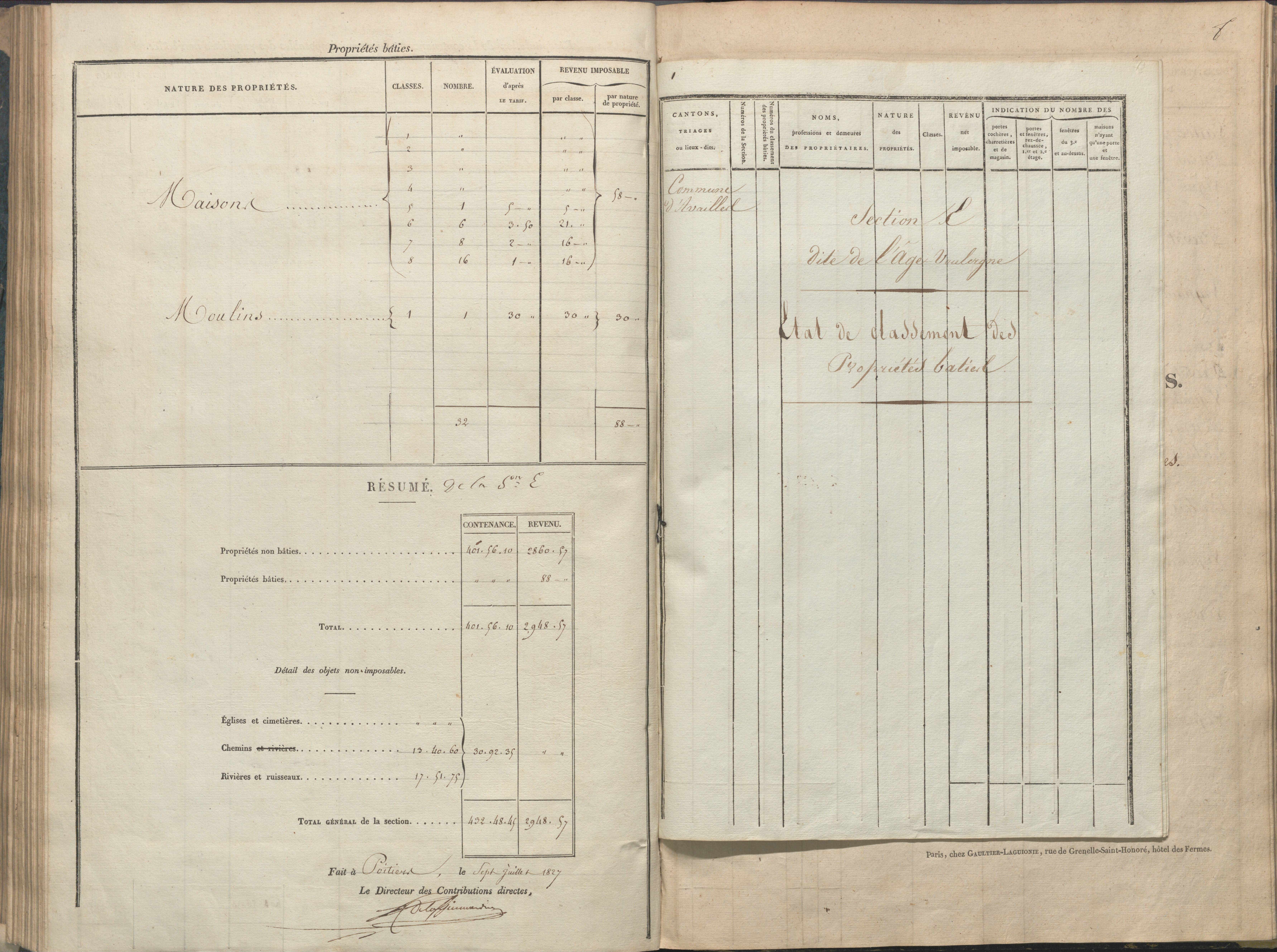 Availles-Limouzine - FRAD086_cadastre Sections A-G 
