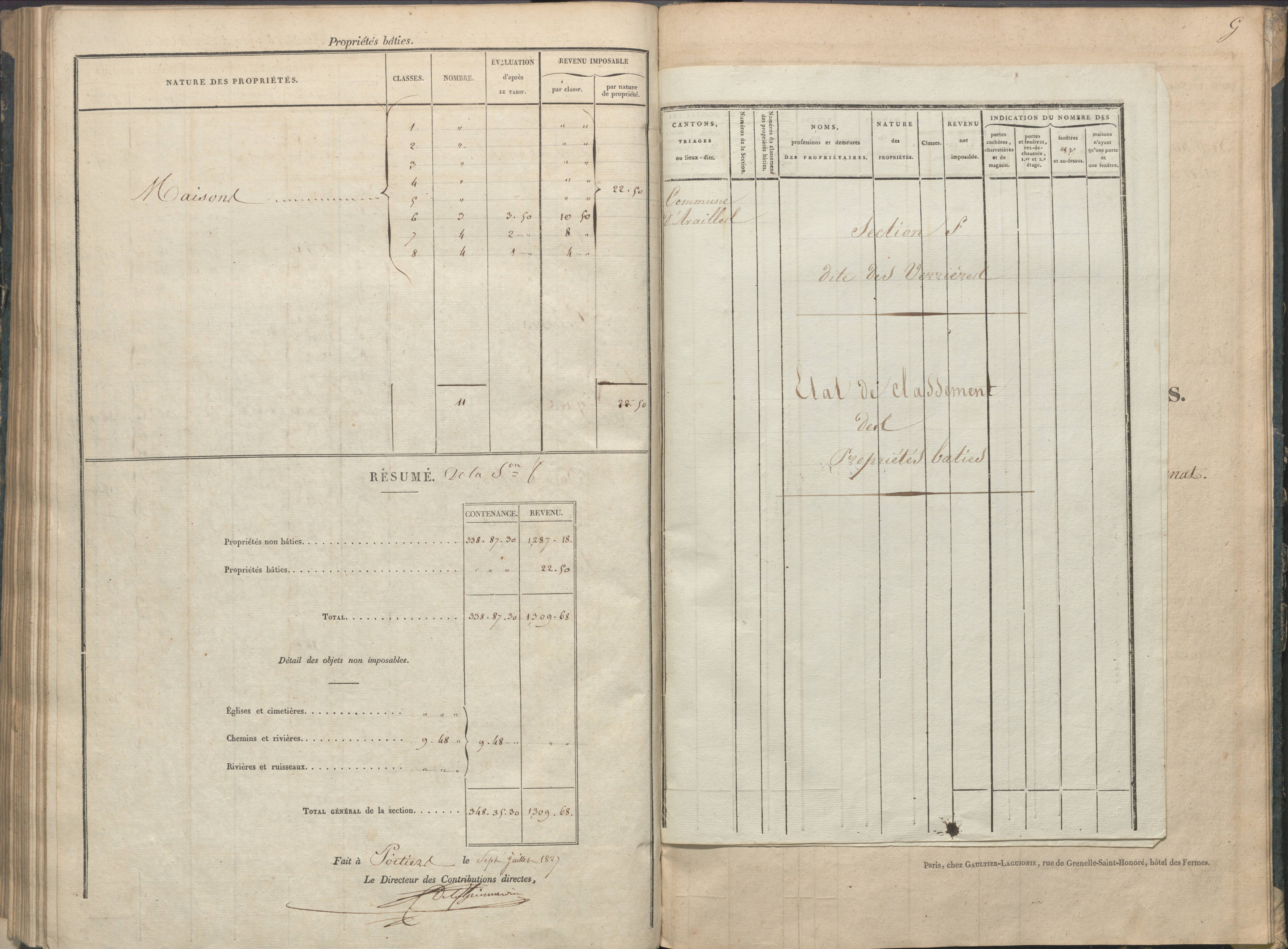 Availles-Limouzine - FRAD086_cadastre Sections A-G 