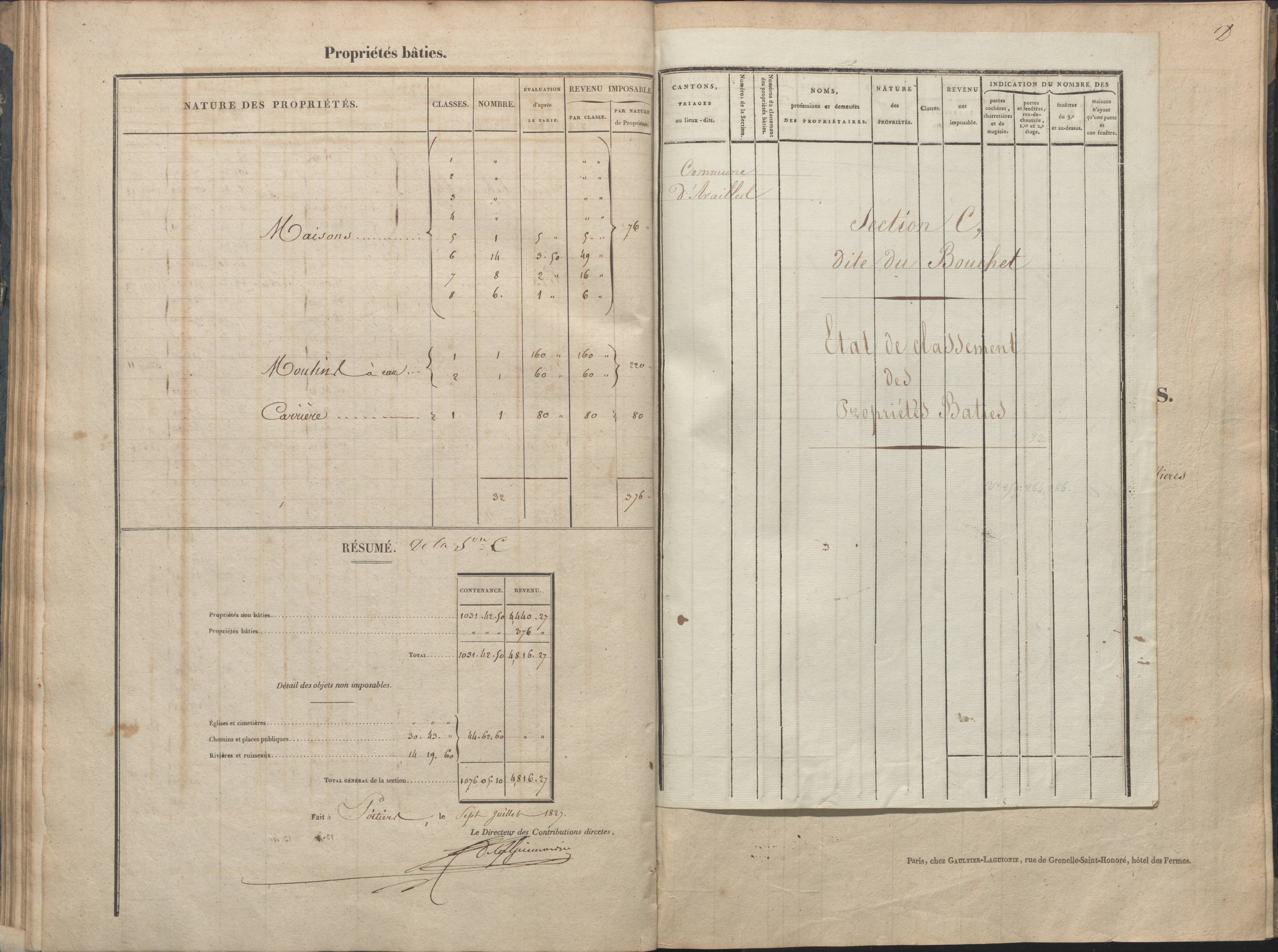 Availles-Limouzine - FRAD086_cadastre Sections A-G 