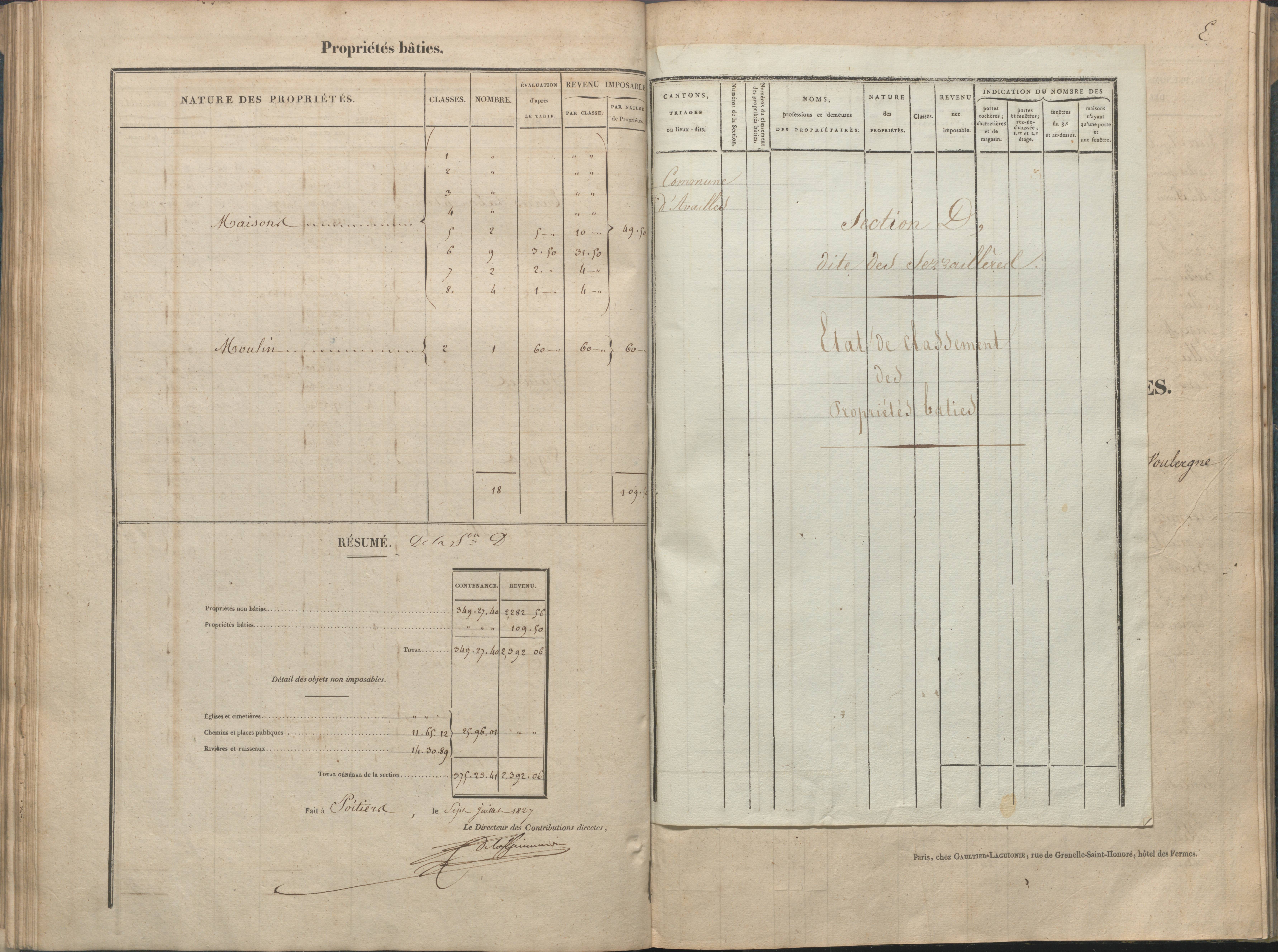 Availles-Limouzine - FRAD086_cadastre Sections A-G 