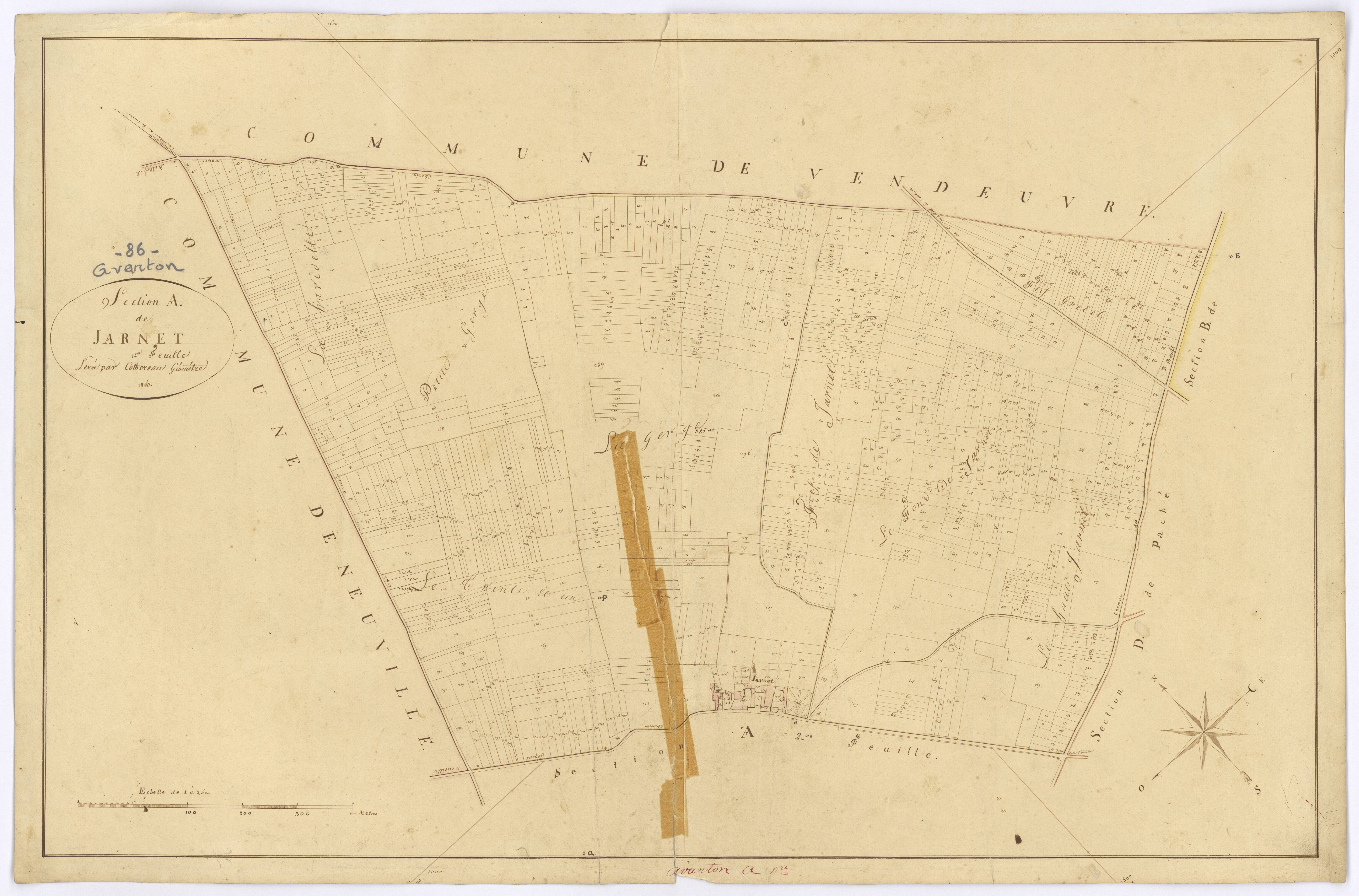 Avanton - FRAD086_cadastre Plans 