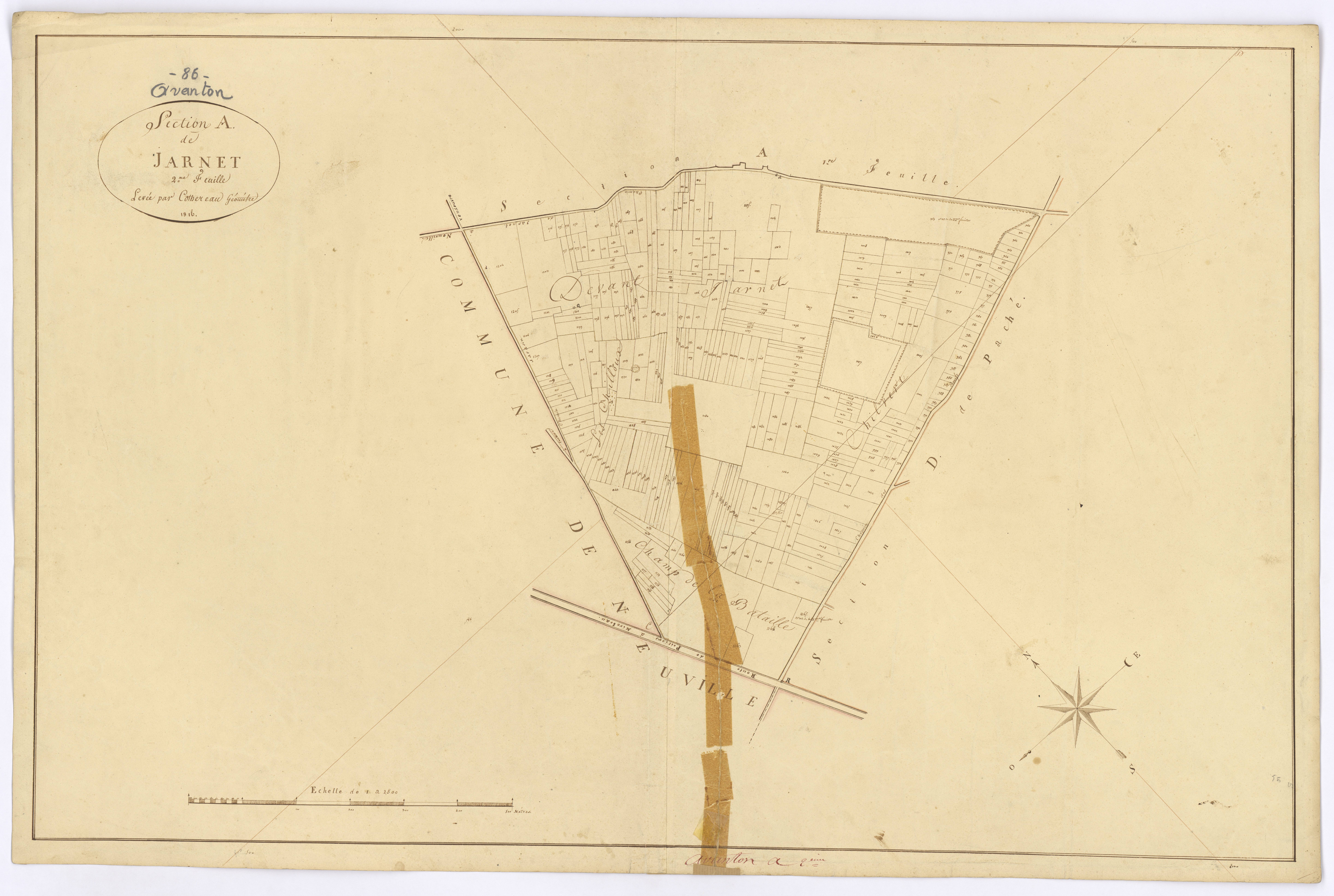 Avanton - FRAD086_cadastre Plans 