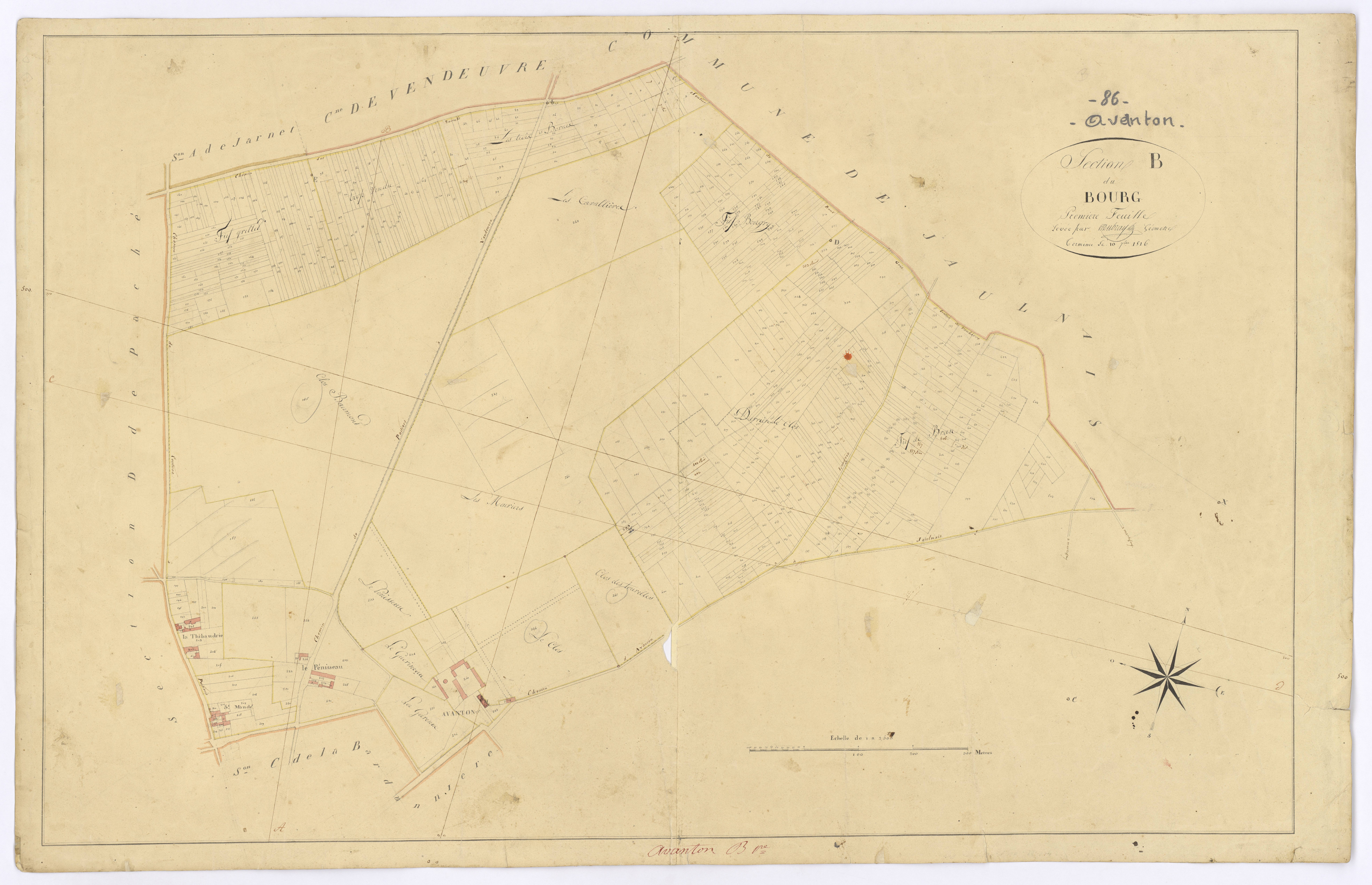 Avanton - FRAD086_cadastre Plans 