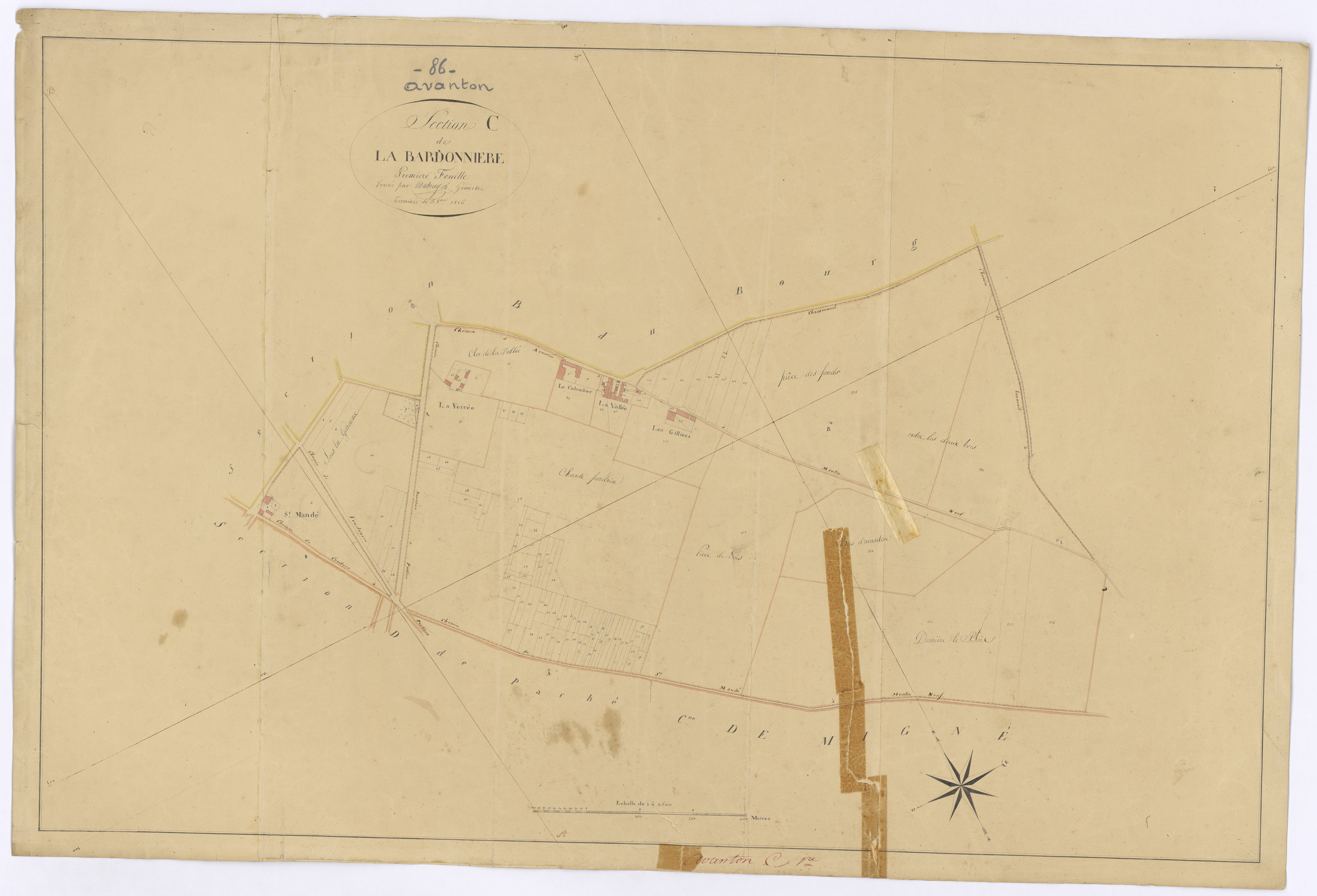 Avanton - FRAD086_cadastre Plans 