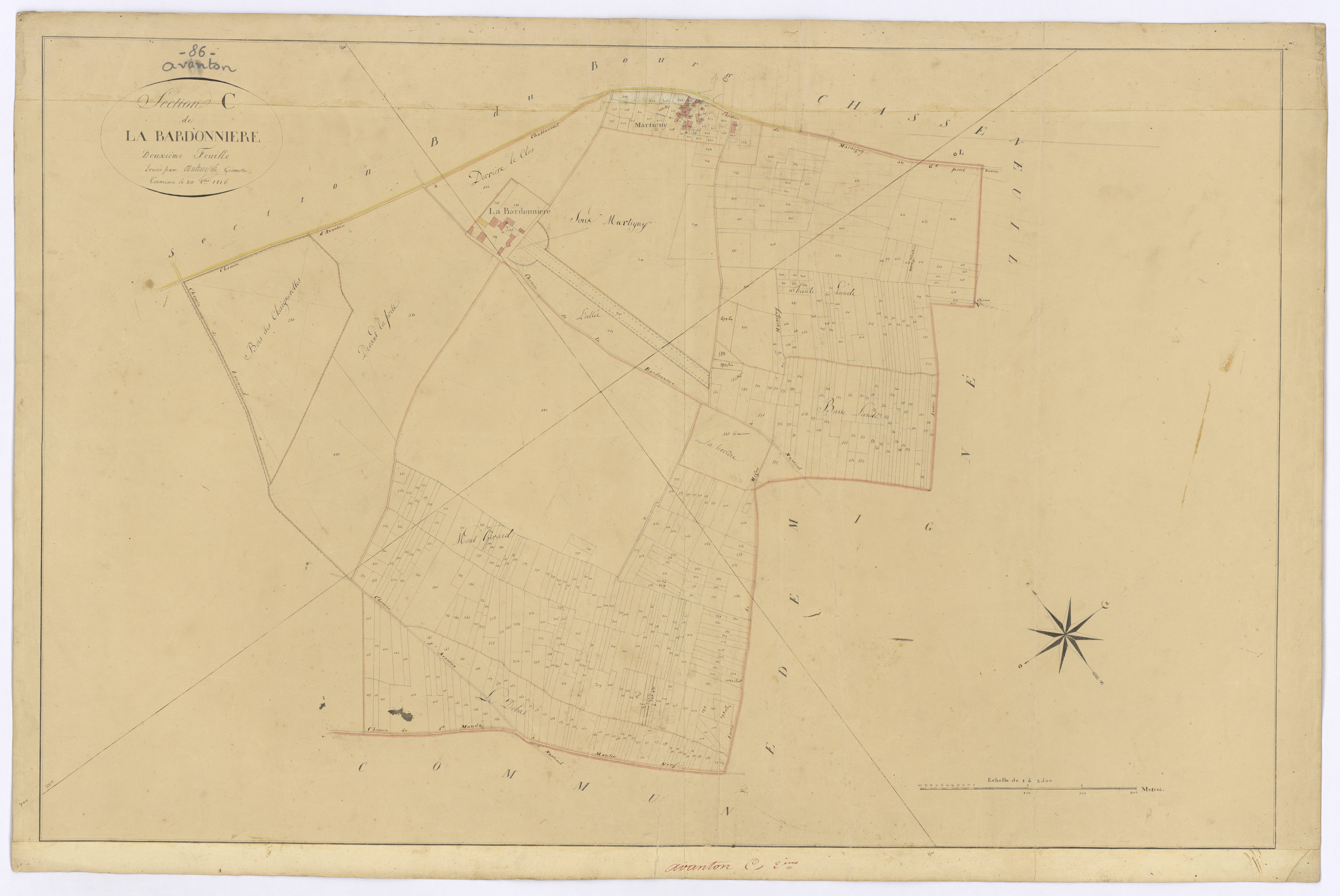 Avanton - FRAD086_cadastre Plans 